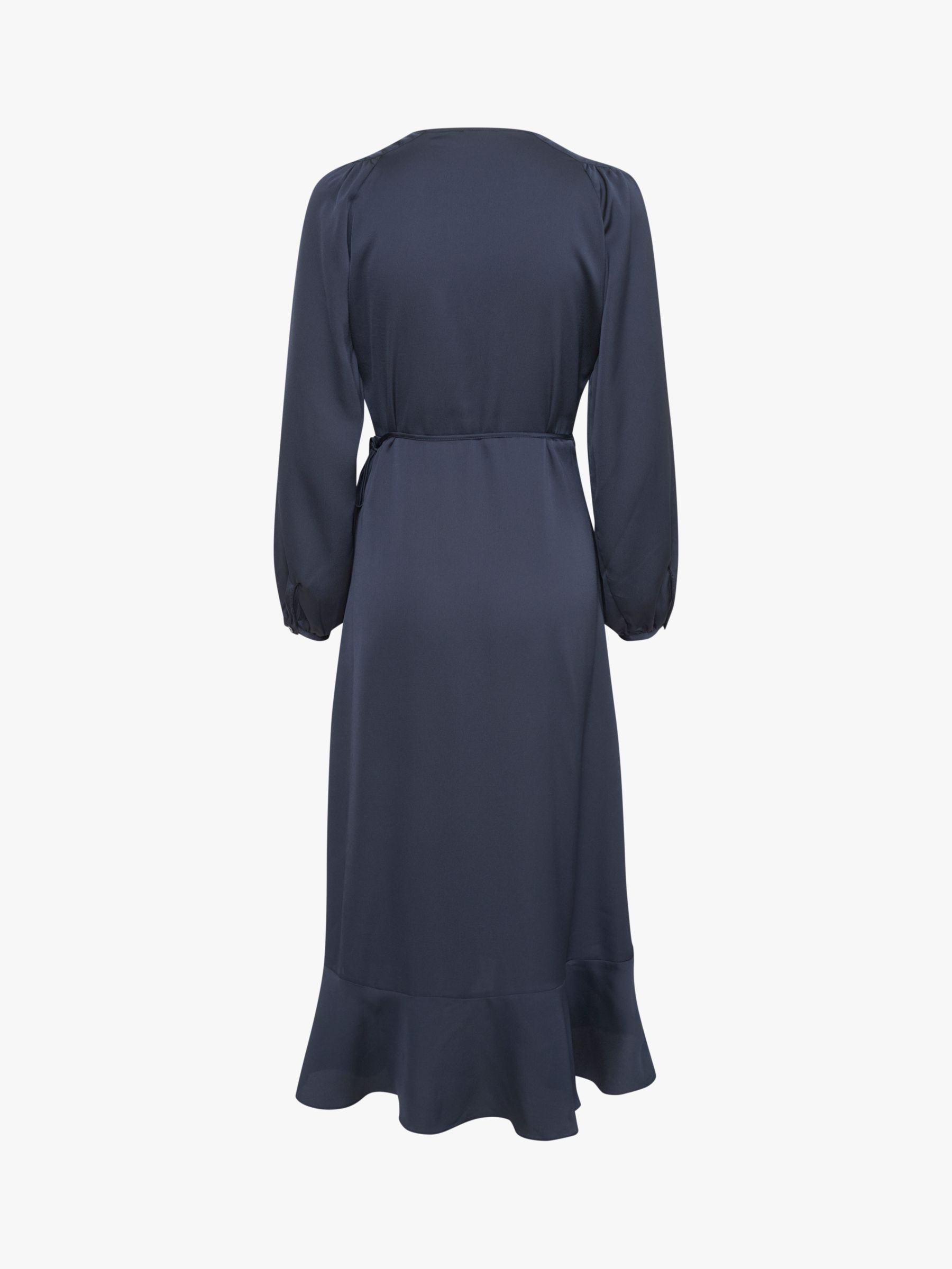 Soaked In Luxury Karven Long Sleeve Wrap Dress, Night Sky, XS