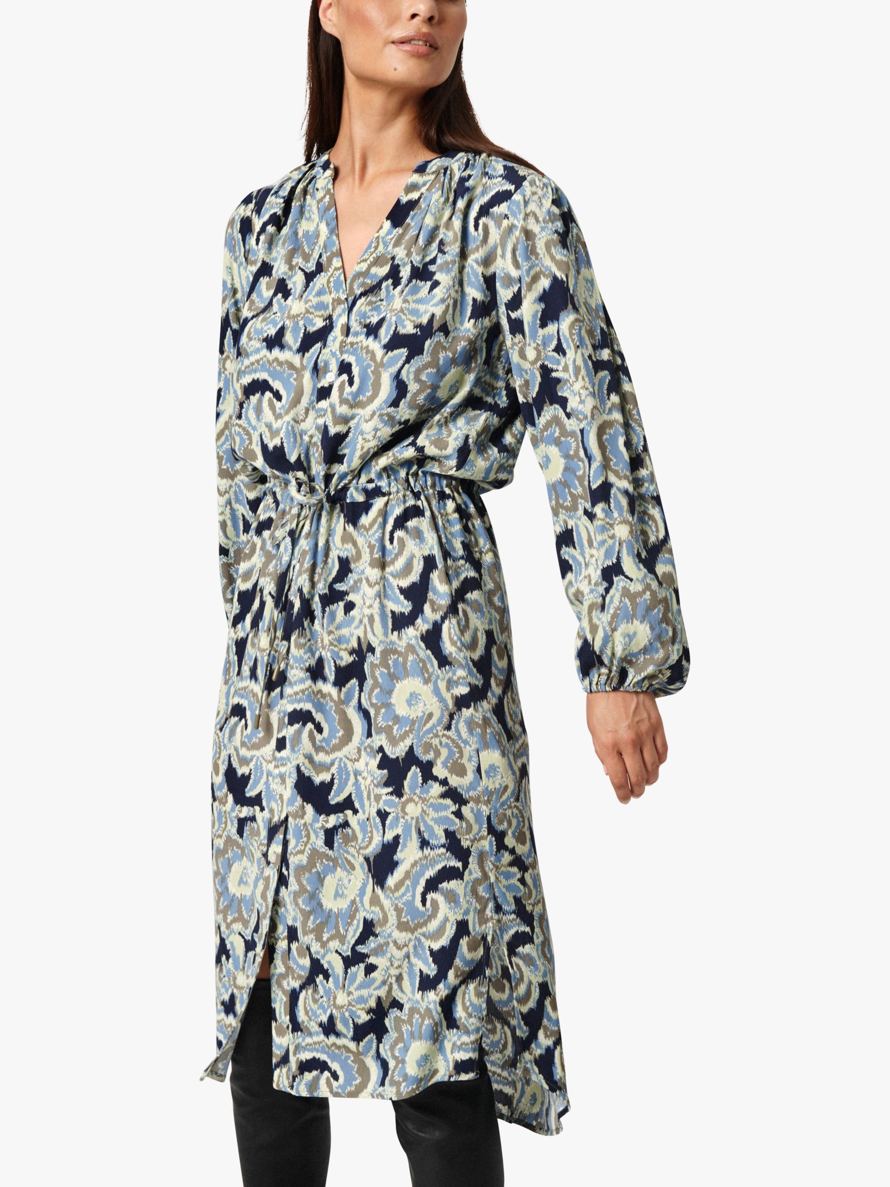 Buy Soaked In Luxury Ebba Helia Long Sleeve Midi Dress, Night Sky Online at johnlewis.com