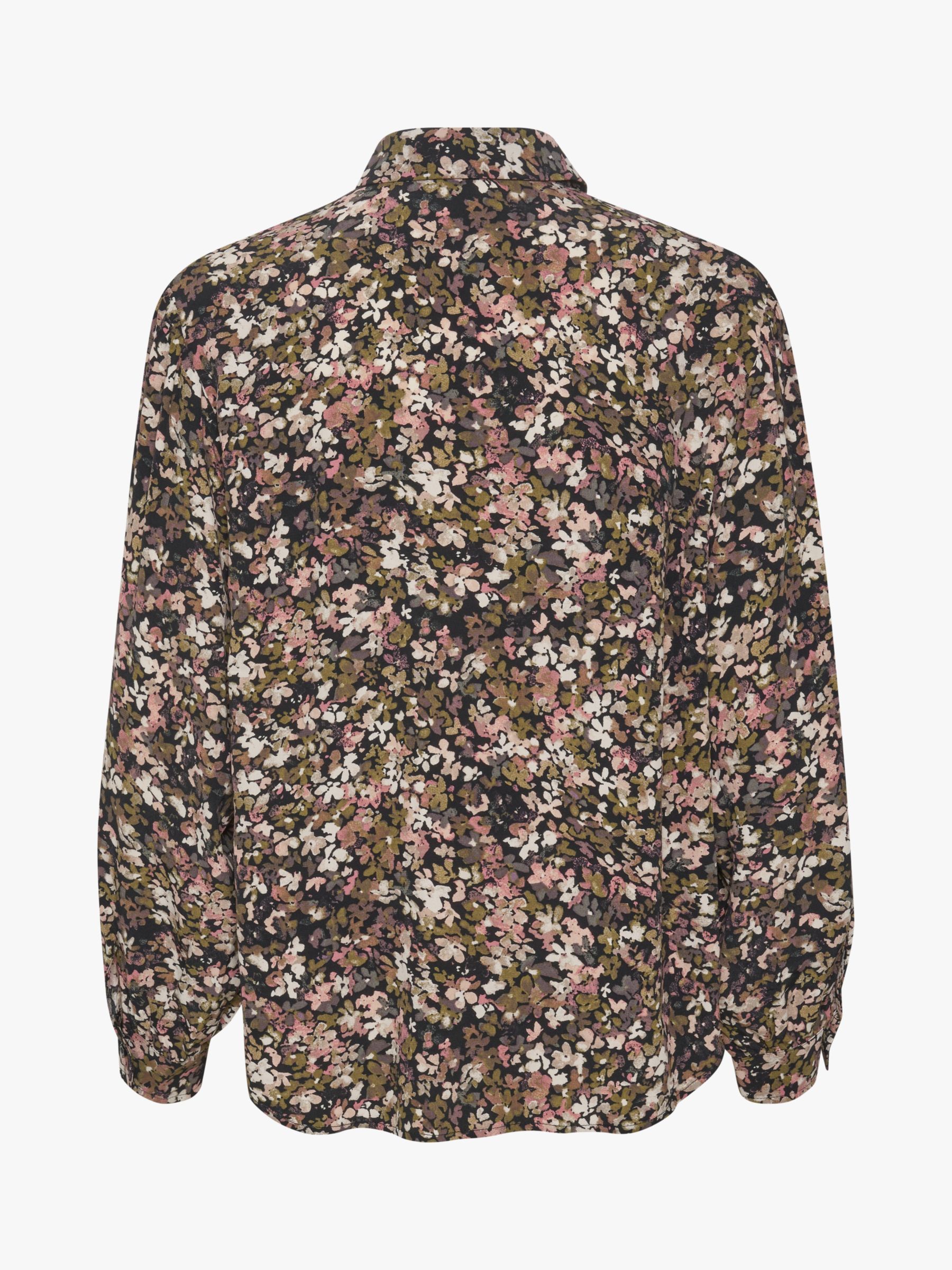 Soaked In Luxury Ebba Long Sleeve Floral Shirt, Tea Leaf Daisy Field at ...