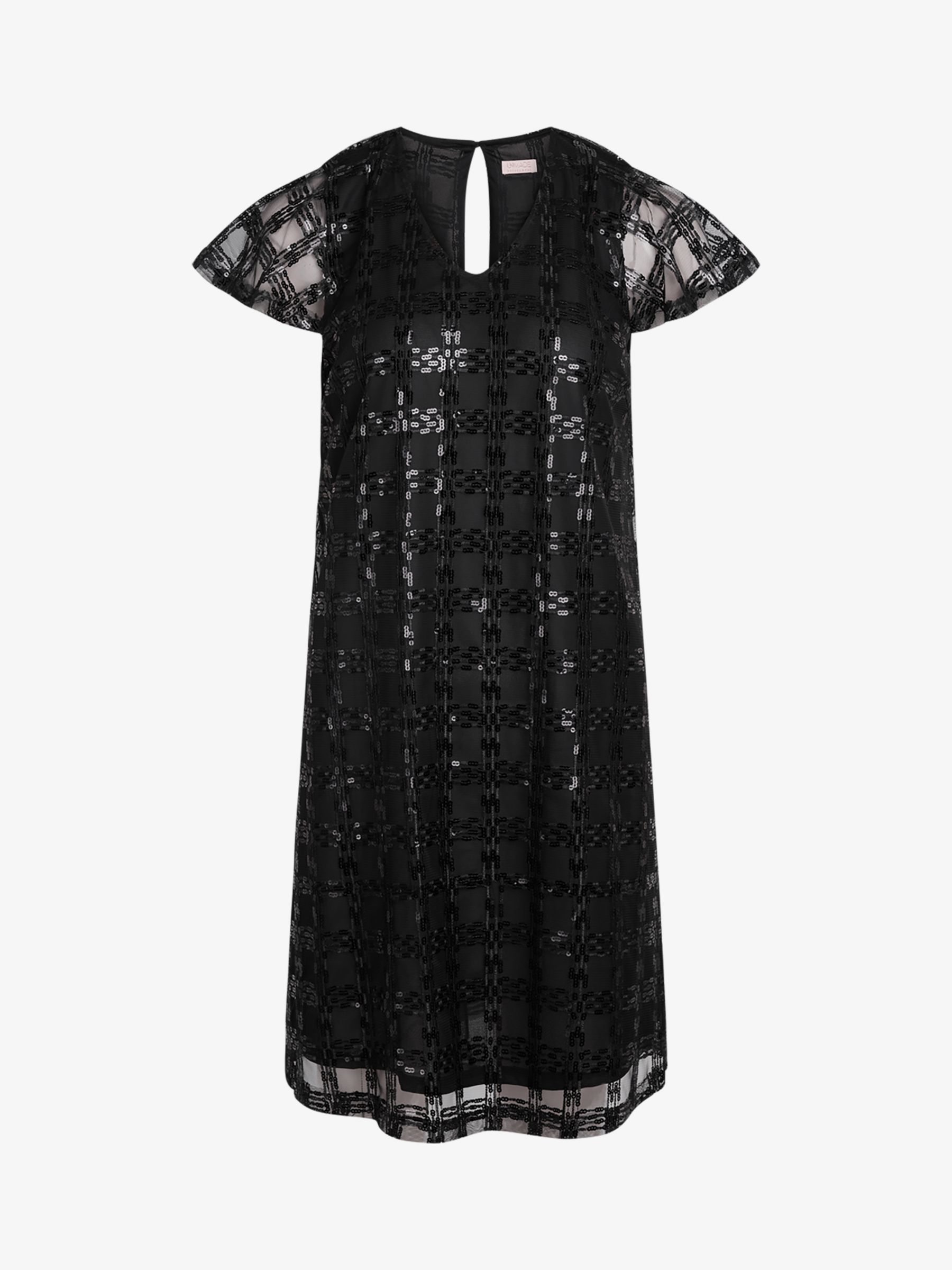 Unmade Copenhagen Aliyah Mini Short Sleeve Dress, Black