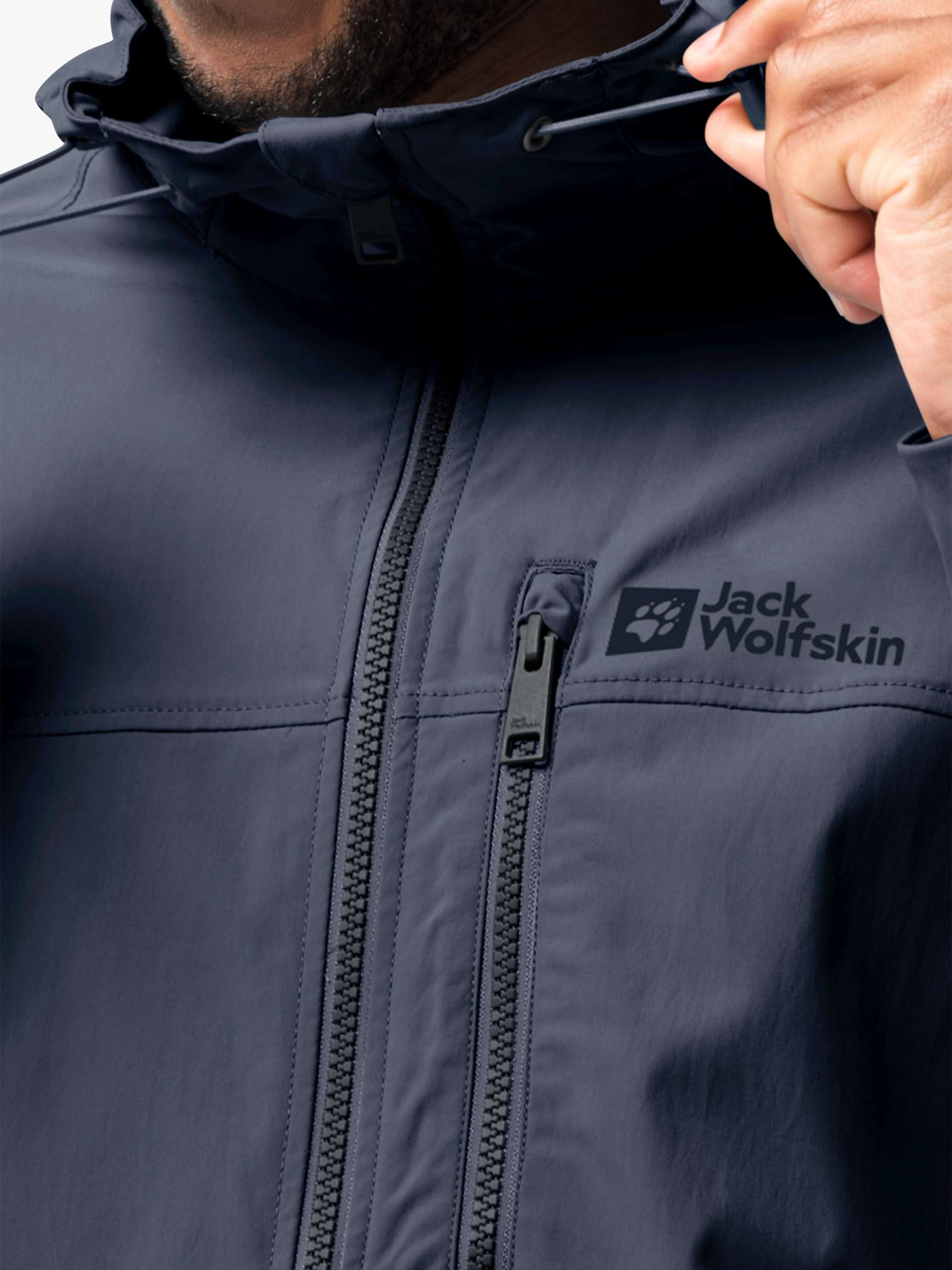 Buy Jack Wolfskin Desert Wind Men's Water Repellent Jacket Online at johnlewis.com