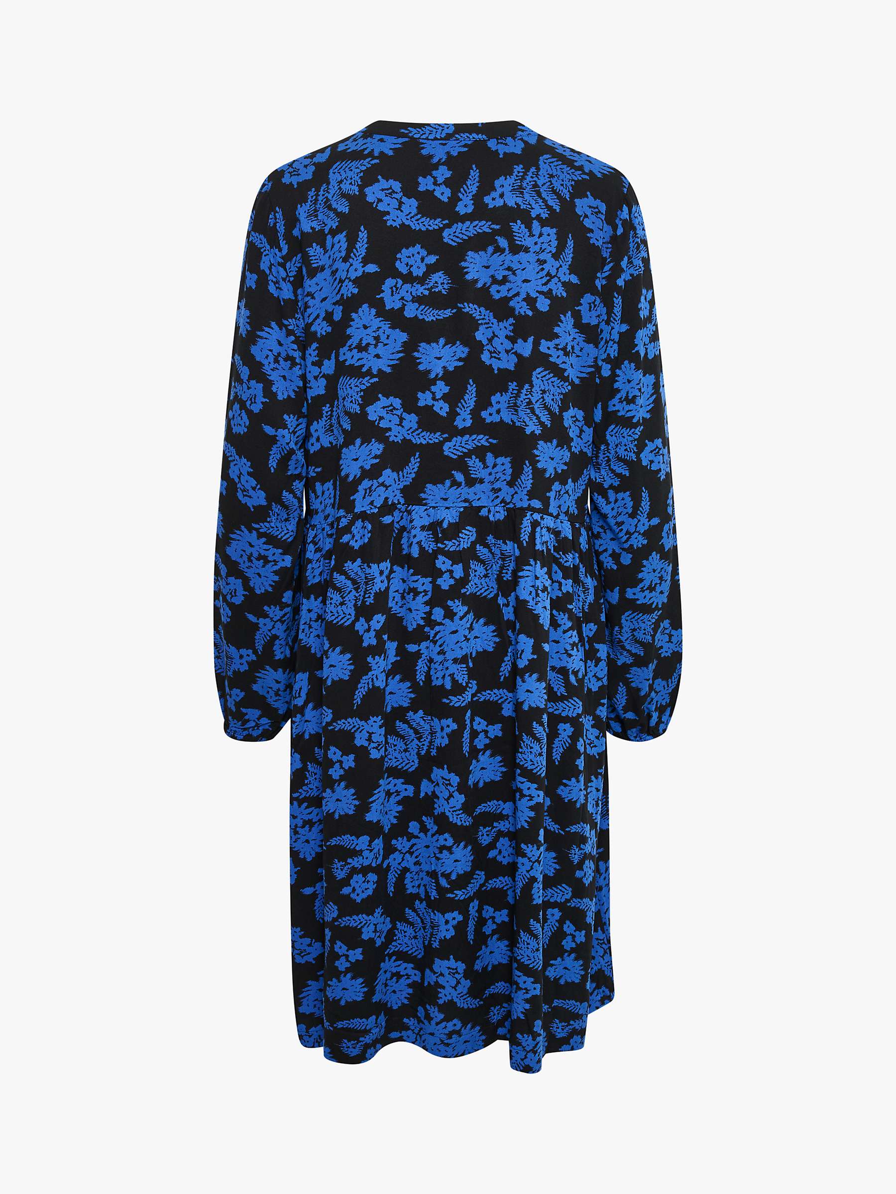 Buy Saint Tropez Ilga Nanna Floral Midi Dress, Black Wind Flowers Online at johnlewis.com