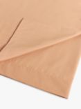 John Lewis Crisp & Fresh 200 Thread Count Easy Care Organic Cotton Flat Sheets, Terracotta