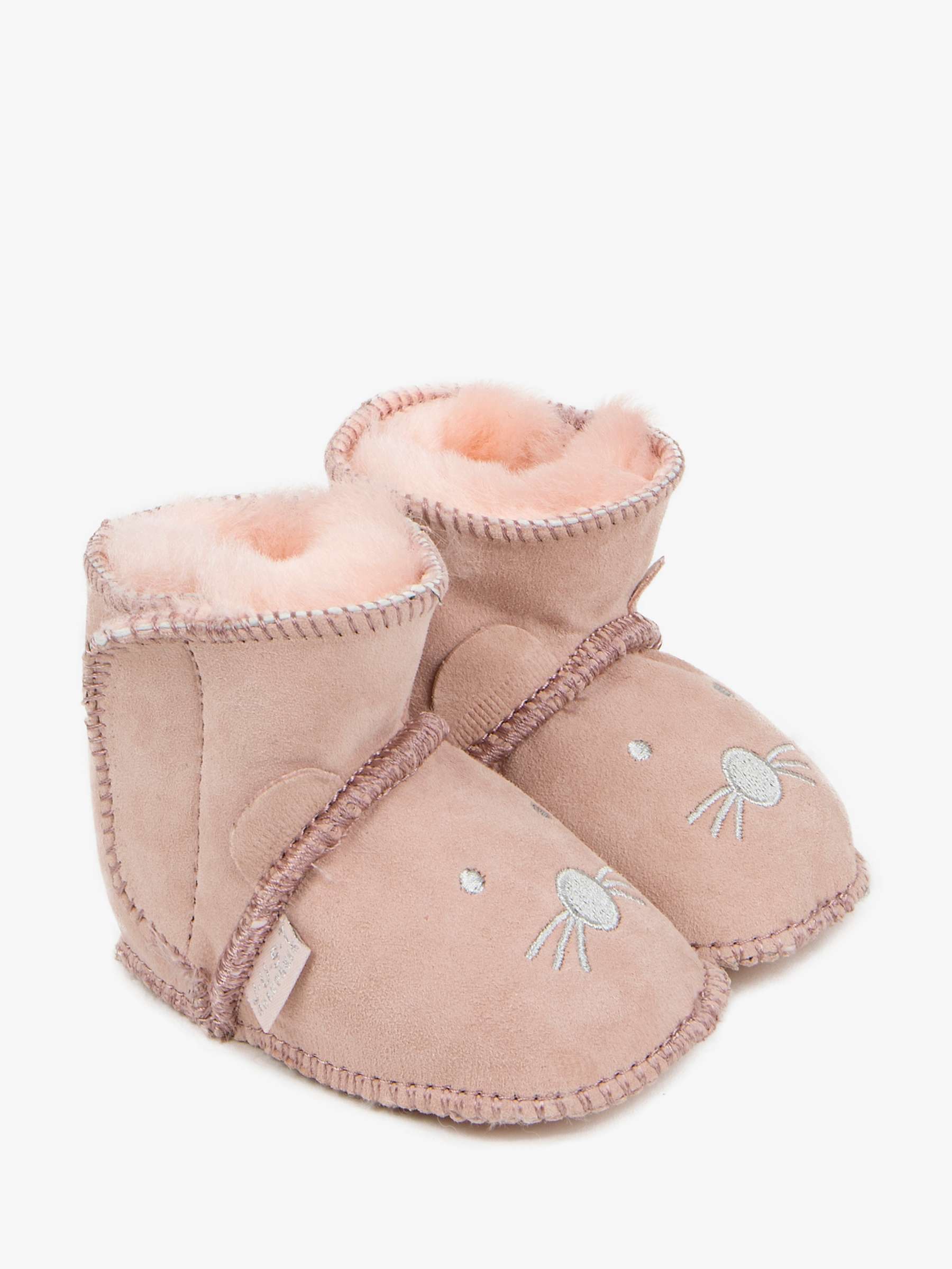 Buy Just Sheepskin Baby Sidney Sheepskin Booties, Pink Online at johnlewis.com