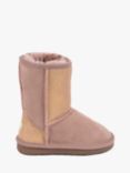 Just Sheepskin Kids' Classic Skeepskin Boots, Blush Sparkle