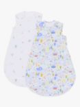 John Lewis ANYDAY Happy Houses Baby Sleeping Bag, 1 Tog, Pack of 2