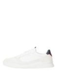 Tommy Hilfiger Leather Elevated Cupsole Lace Up Trainers, White