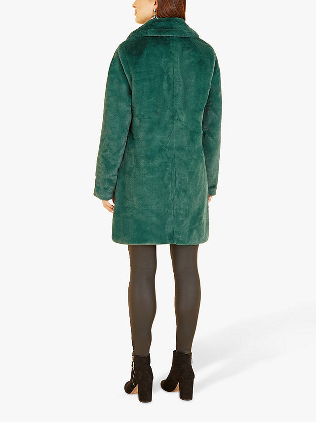 Yumi Faux Fur Coat, Green