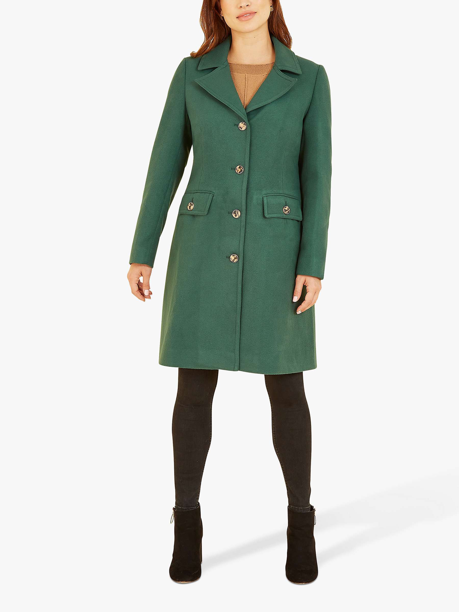 Buy Yumi Military Button Through Coat Online at johnlewis.com