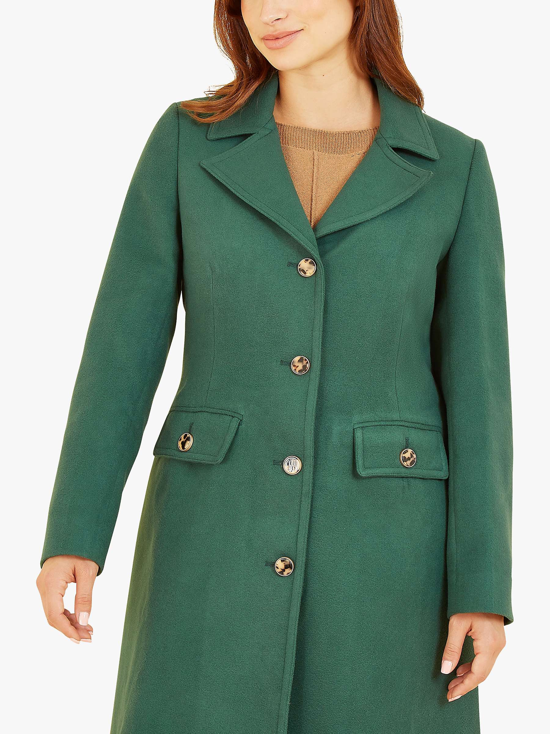 Buy Yumi Military Button Through Coat Online at johnlewis.com