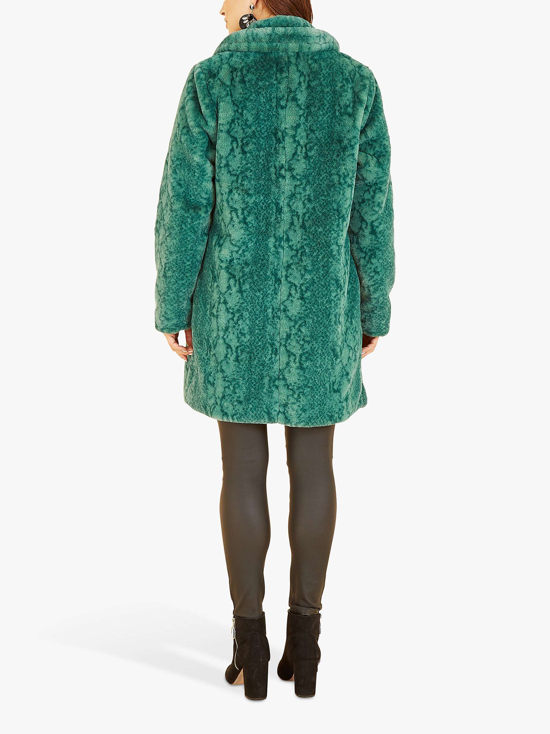 Buy Yumi Snakeskin Print Faux Fur Coat Online at johnlewis.com