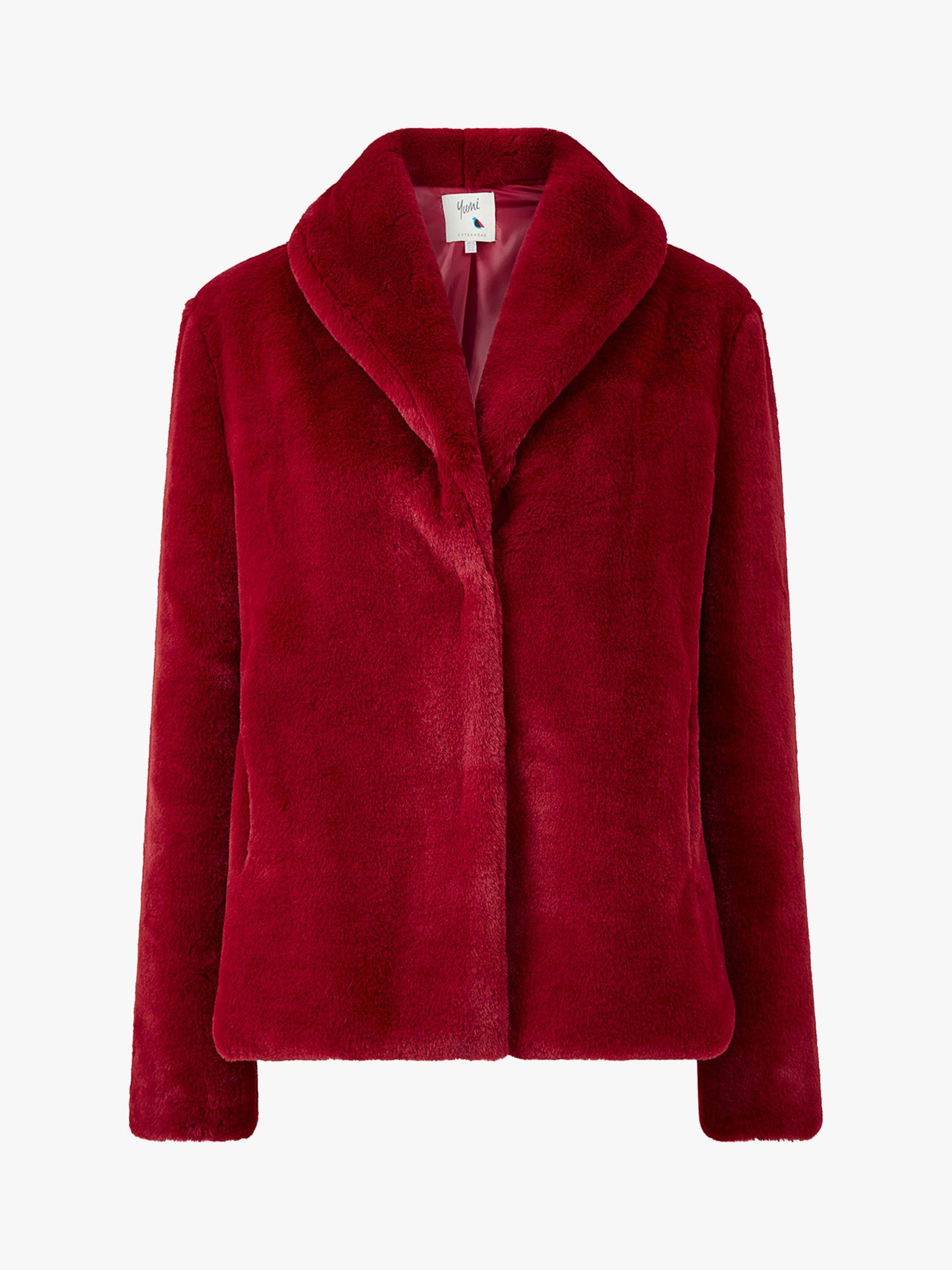 Buy Yumi Short Wrap Faux Fur Coat Online at johnlewis.com