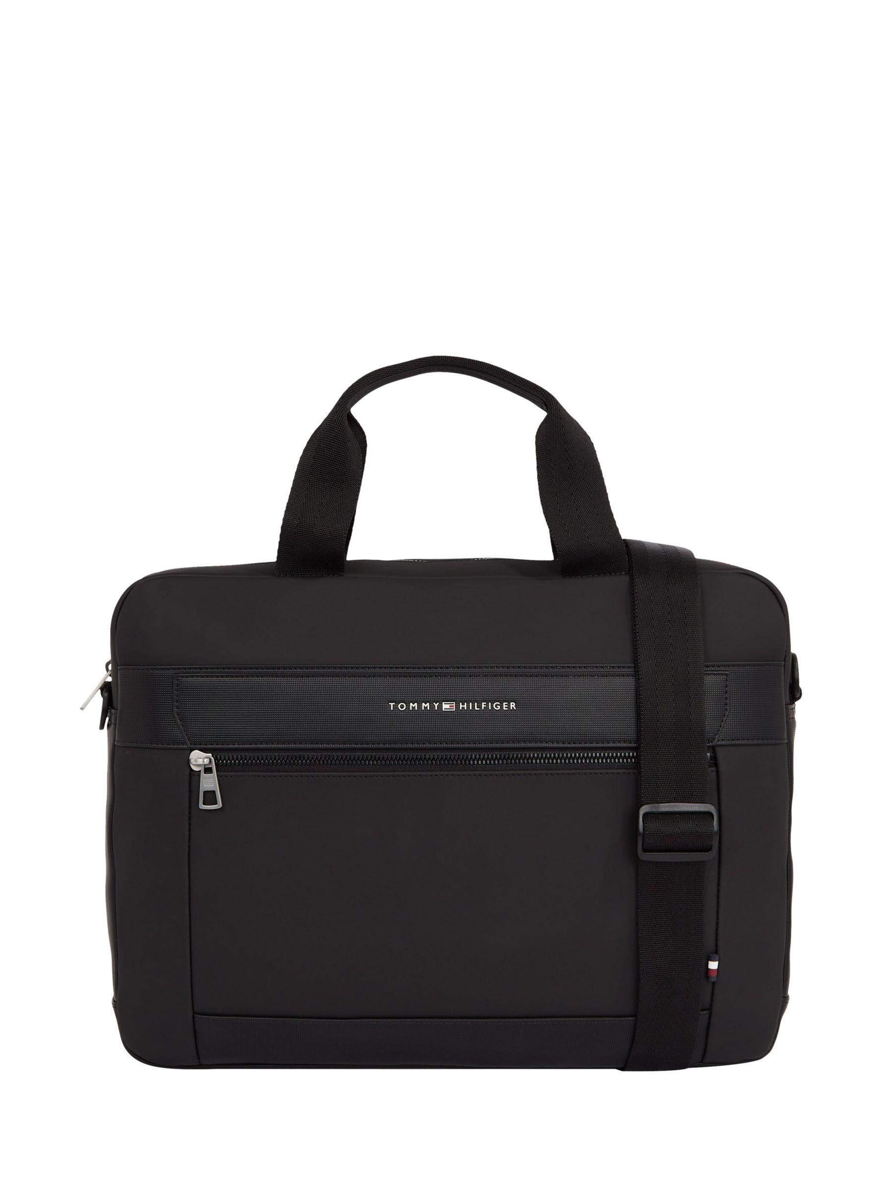 Skalk overliggende Giraf Tommy Hilfiger Casual Slim Laptop Bag, Black, One Size