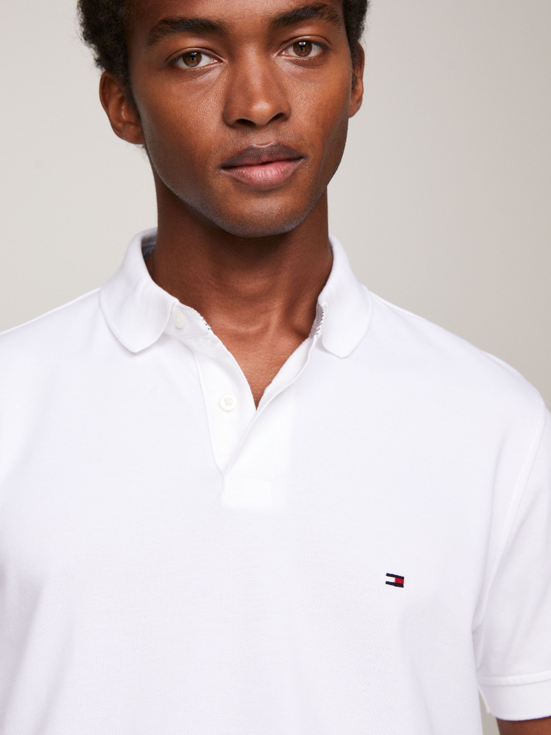 Tommy Hilfiger 1985 Regular Fit Polo Shirt, White, XS