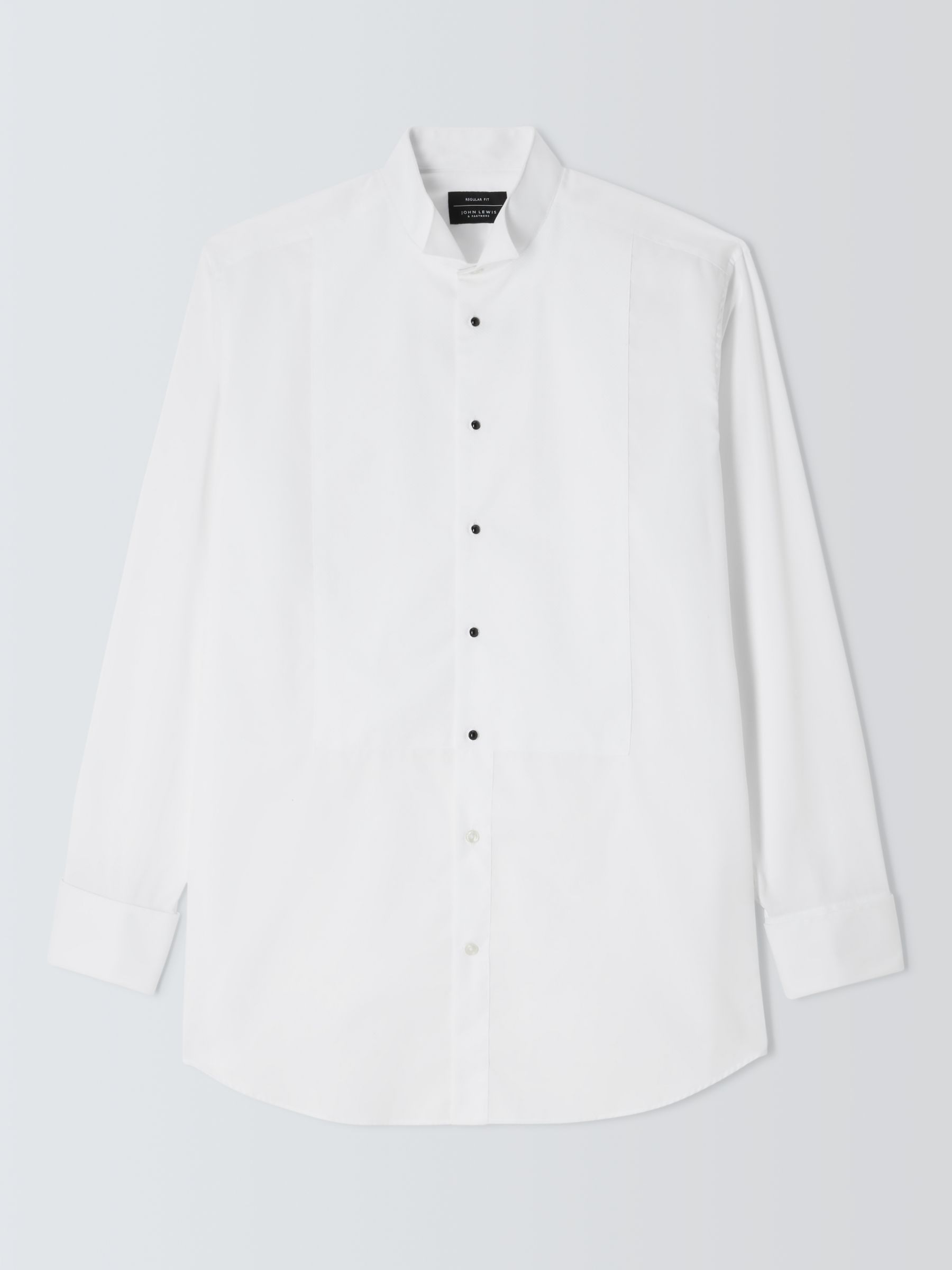 John Lewis Marcella Wing Collar Regular Fit Dress Shirt, White, 15R