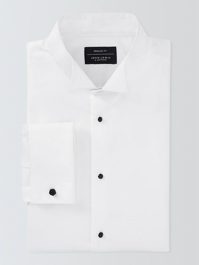 John Lewis Marcella Wing Collar Regular Fit Dress Shirt, White