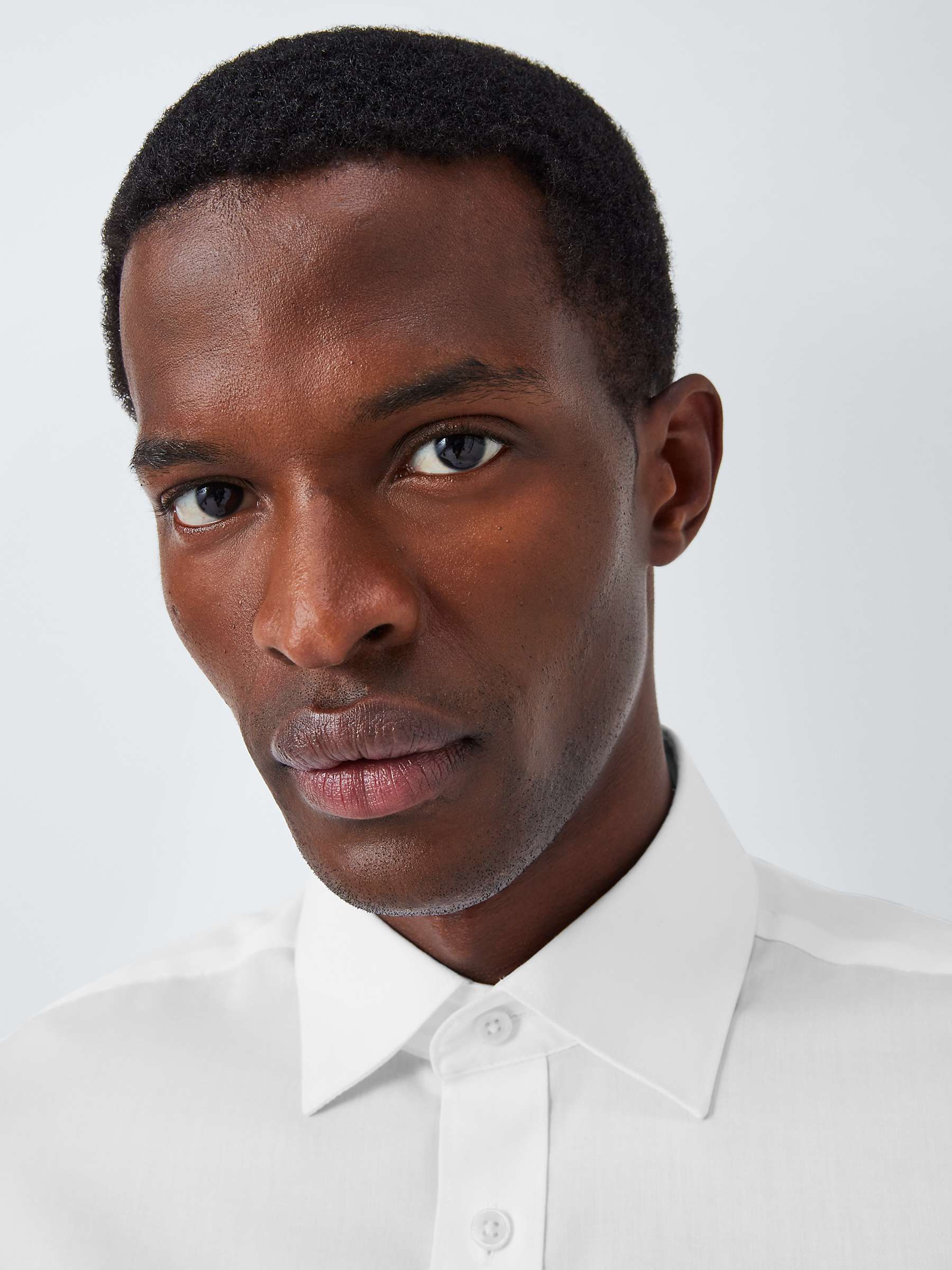 Buy John Lewis Non Iron Twill Double Cuff Slim Fit Shirt, White Online at johnlewis.com