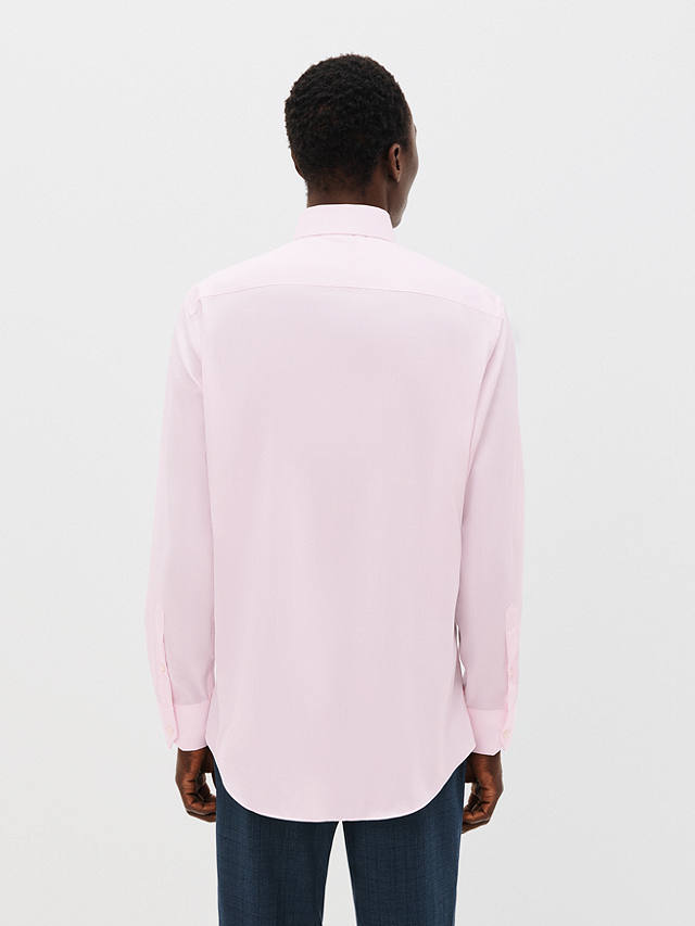 John Lewis Twill Tailored Fit Shirt, Pink