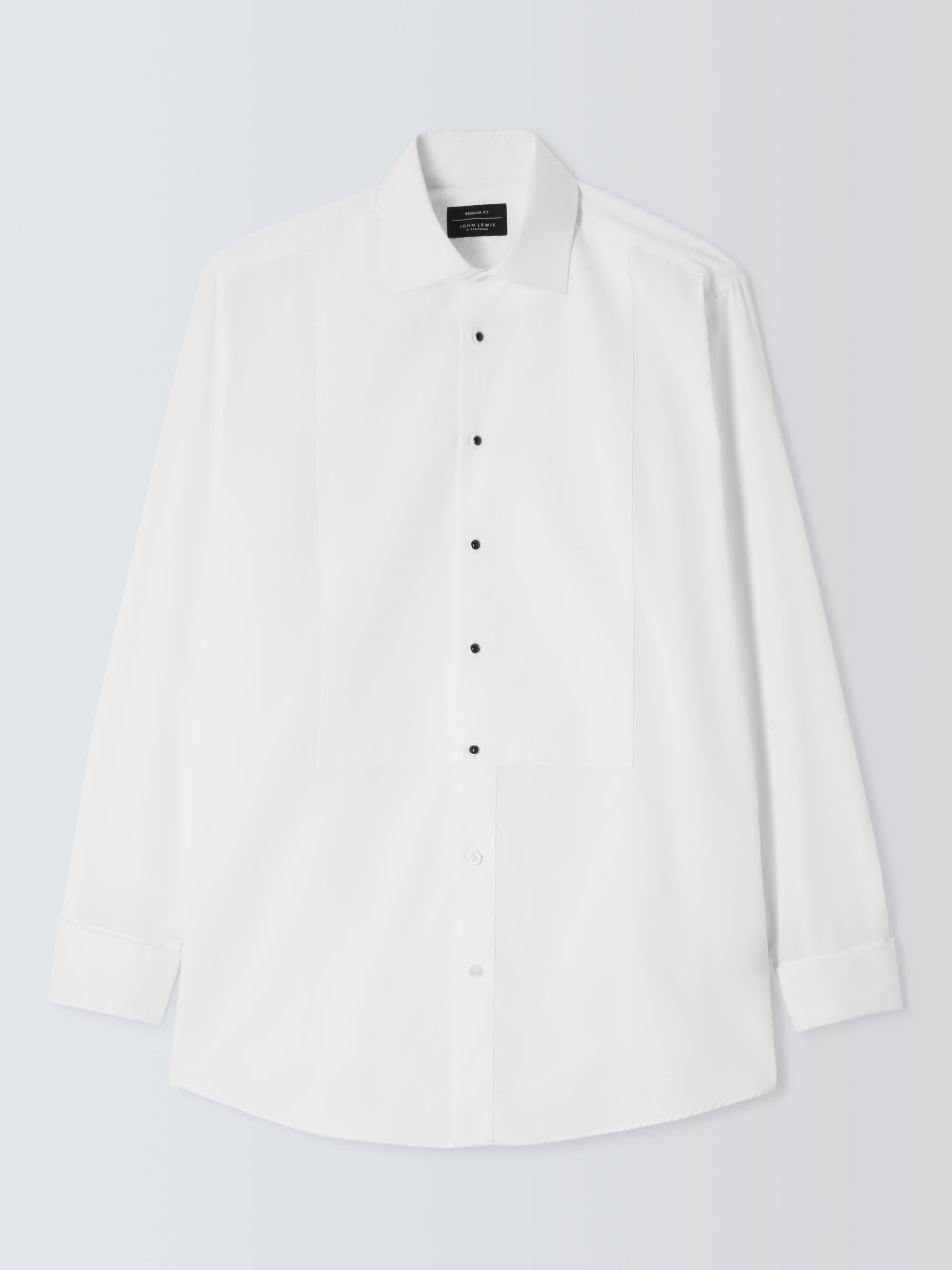 John Lewis Marcella Point Collar Regular Fit Dress Shirt, White, 15R