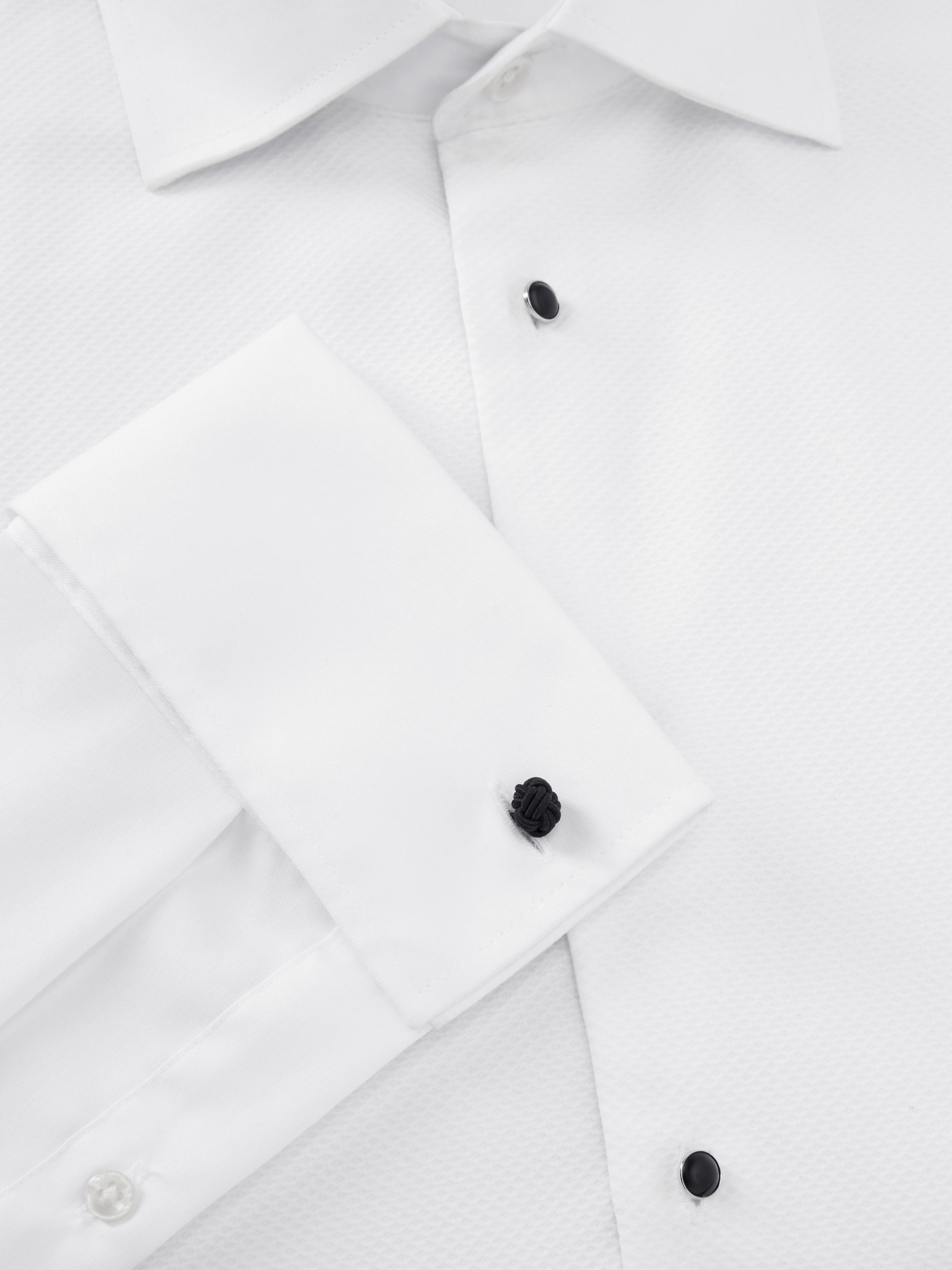 John Lewis Marcella Point Collar Regular Fit Dress Shirt, White, 15R