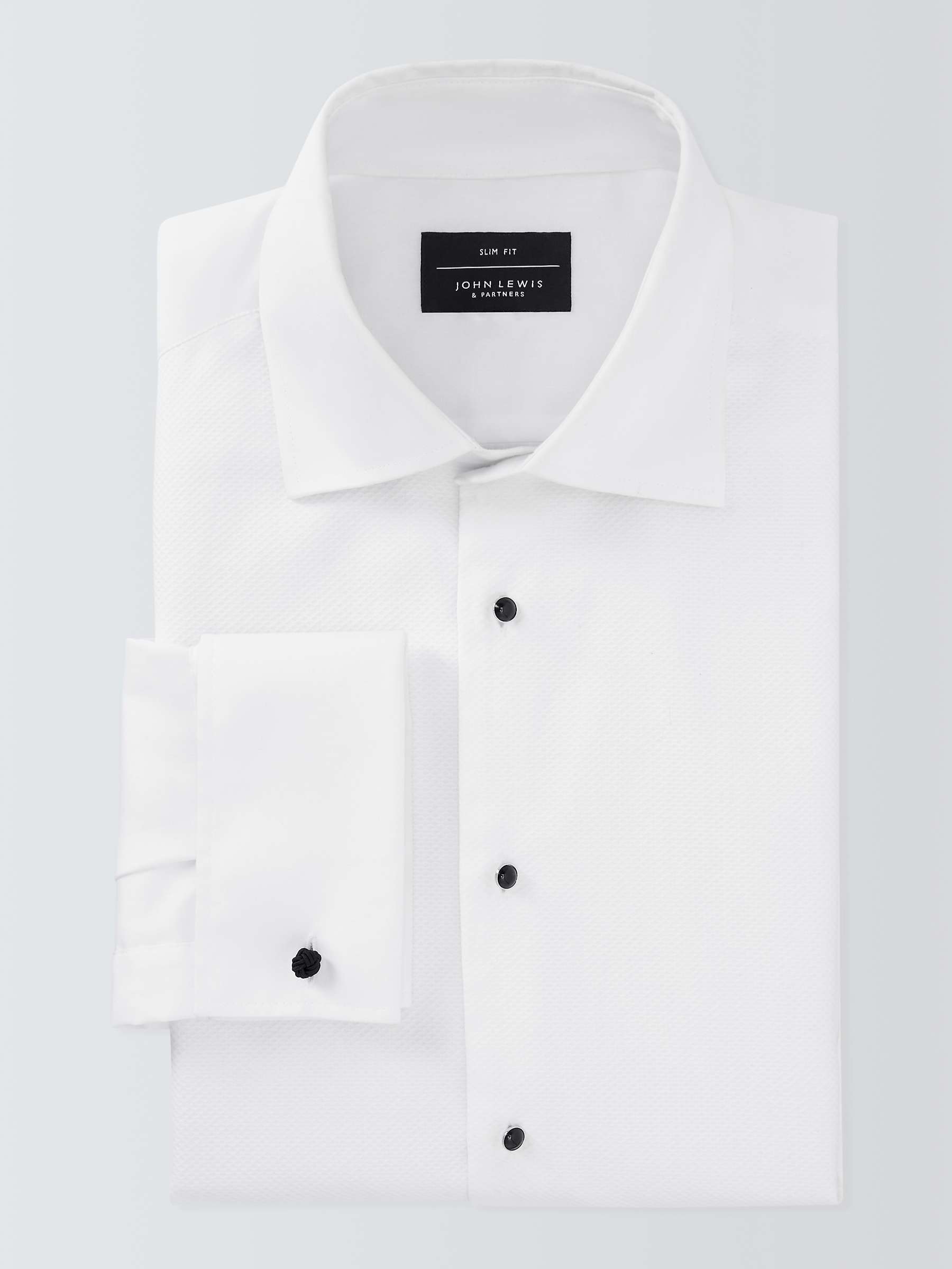 Buy John Lewis Marcella Point Collar Slim Fit Dress Shirt, White Online at johnlewis.com