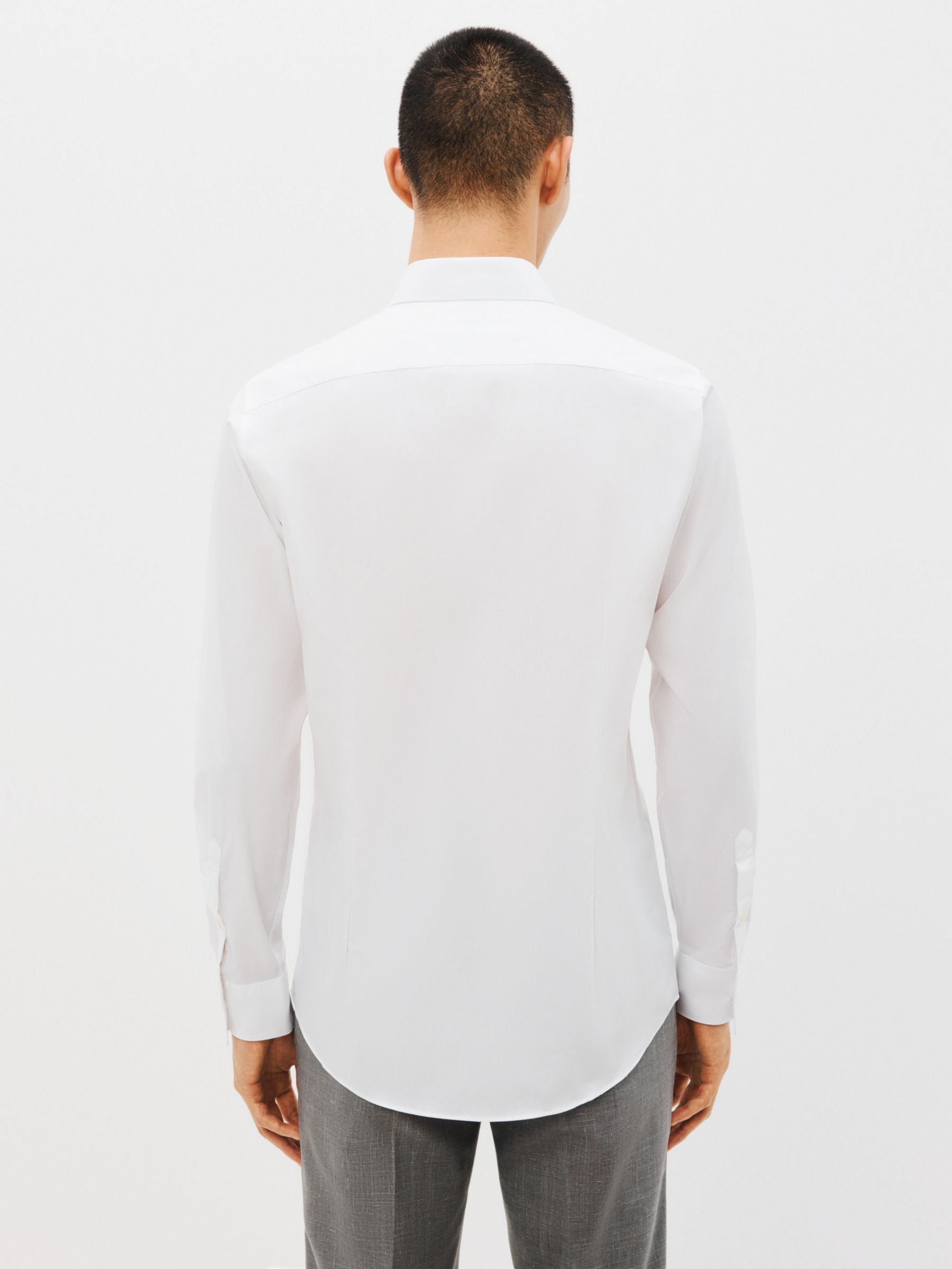 Kin Stretch Poplin Slim Fit Shirt, White, 14.5R