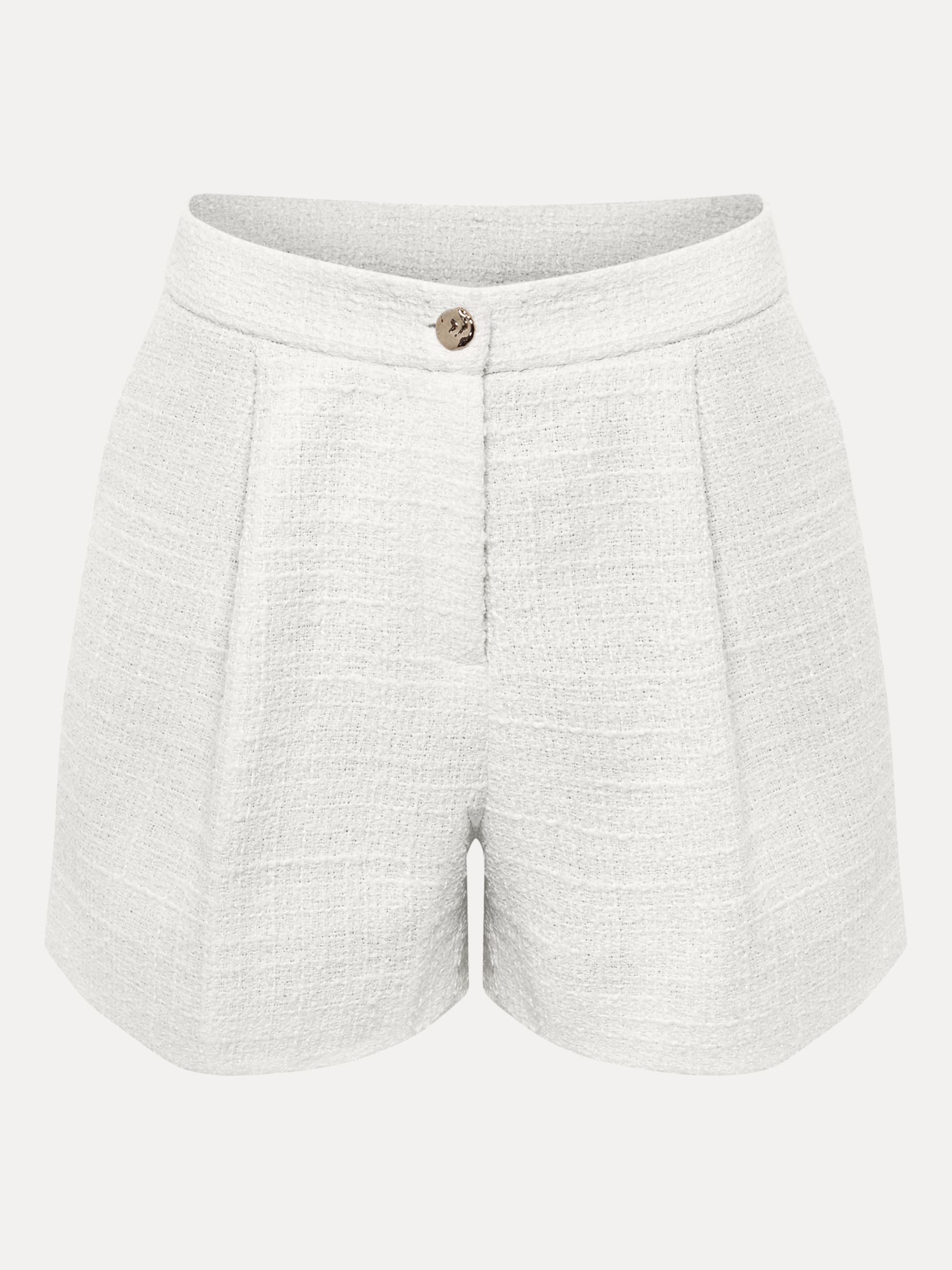 Phase Eight Auden Boucle Co-Ord Shorts, Cream, 8