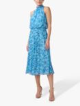 Adrianna Papell Chiffon Printed Bias Dress, Blue Multi