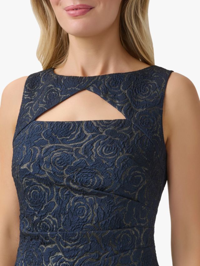 Adrianna papell metallic hot sale jacquard sheath dress