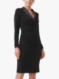 Adrianna Papell Jersey Tuxedo Dress, Black