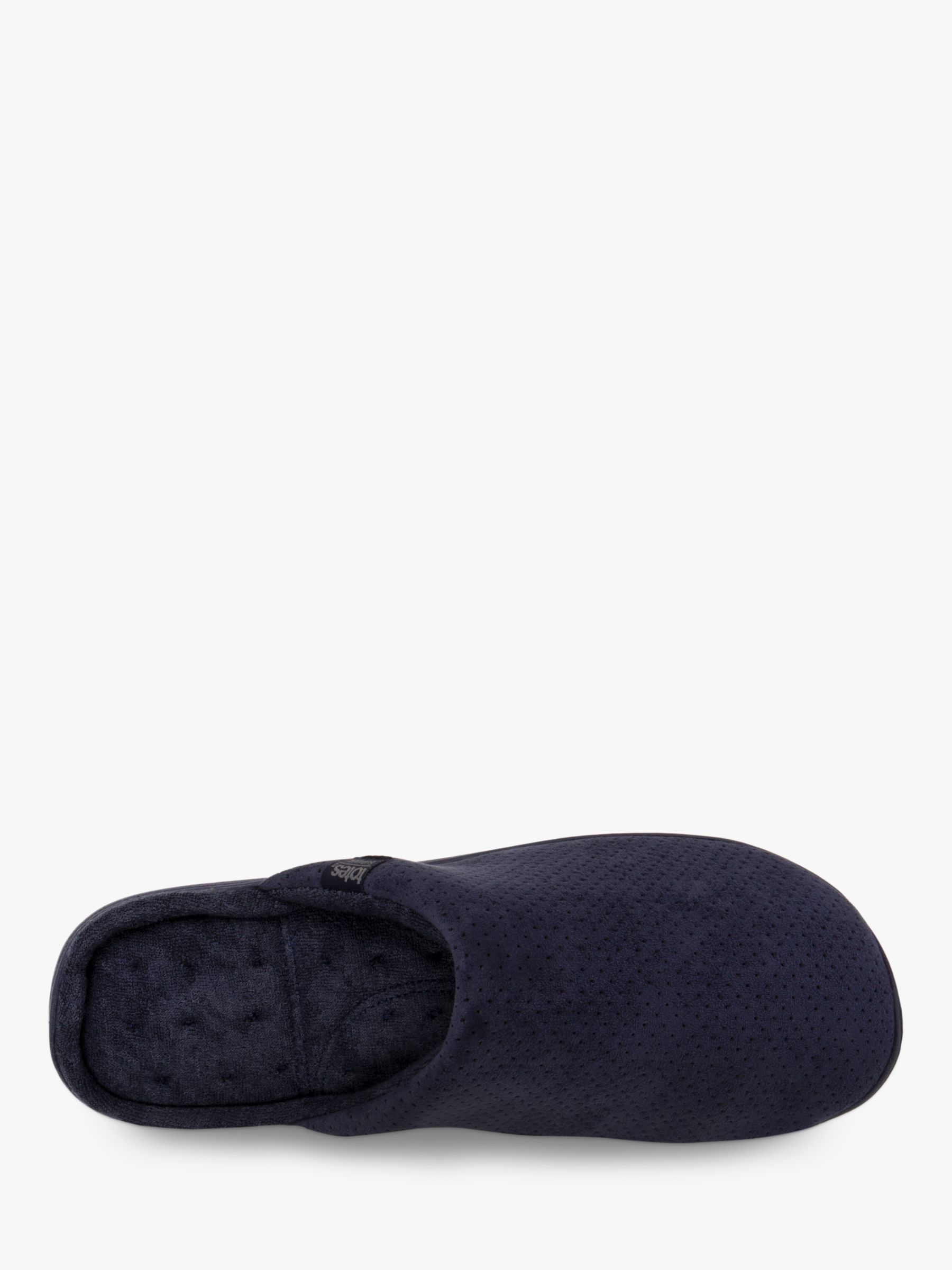 totes Airtex Suedette Mule Slippers, Navy at John Lewis & Partners