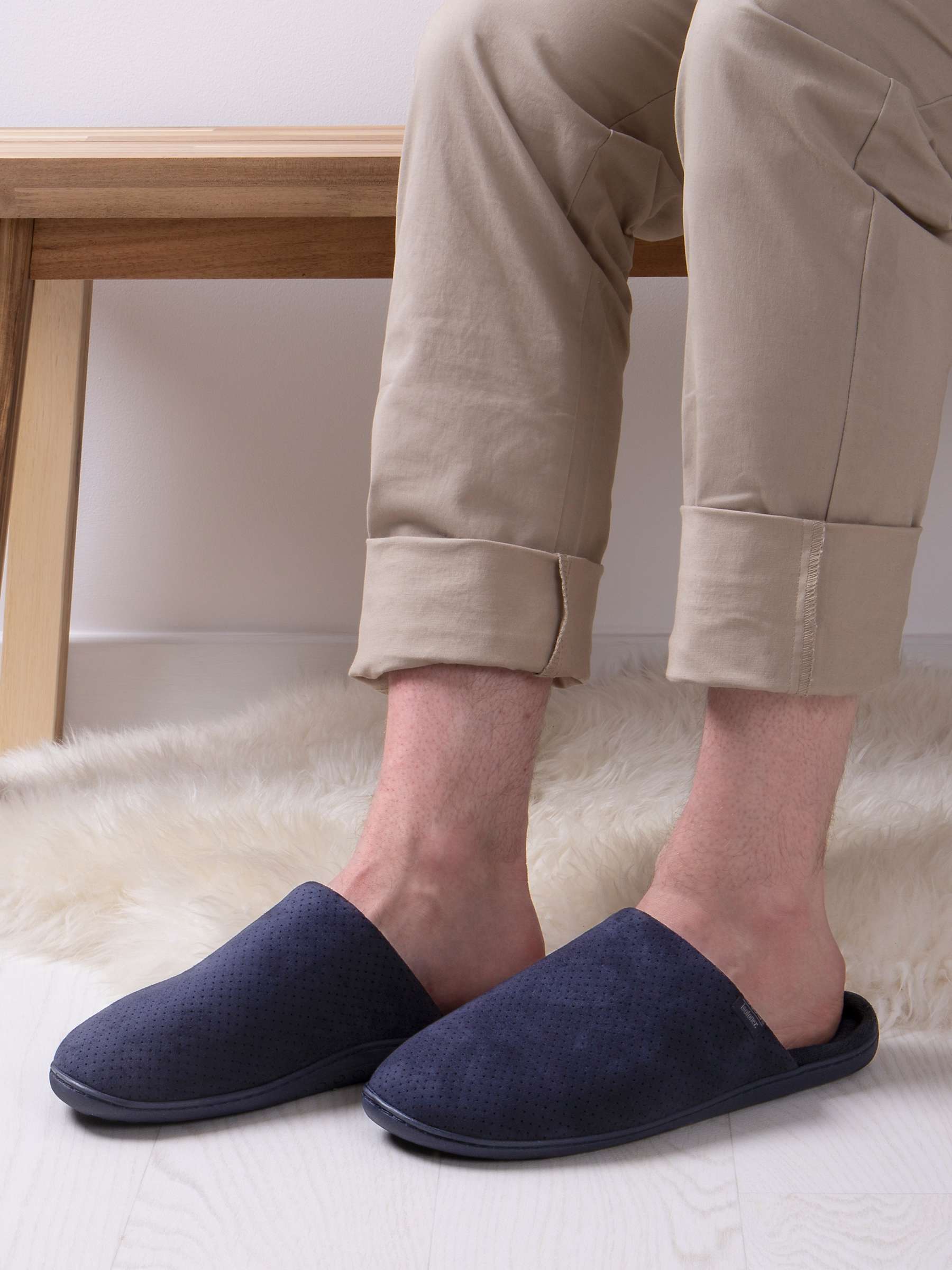 Buy totes Airtex Suedette Mule Slippers Online at johnlewis.com