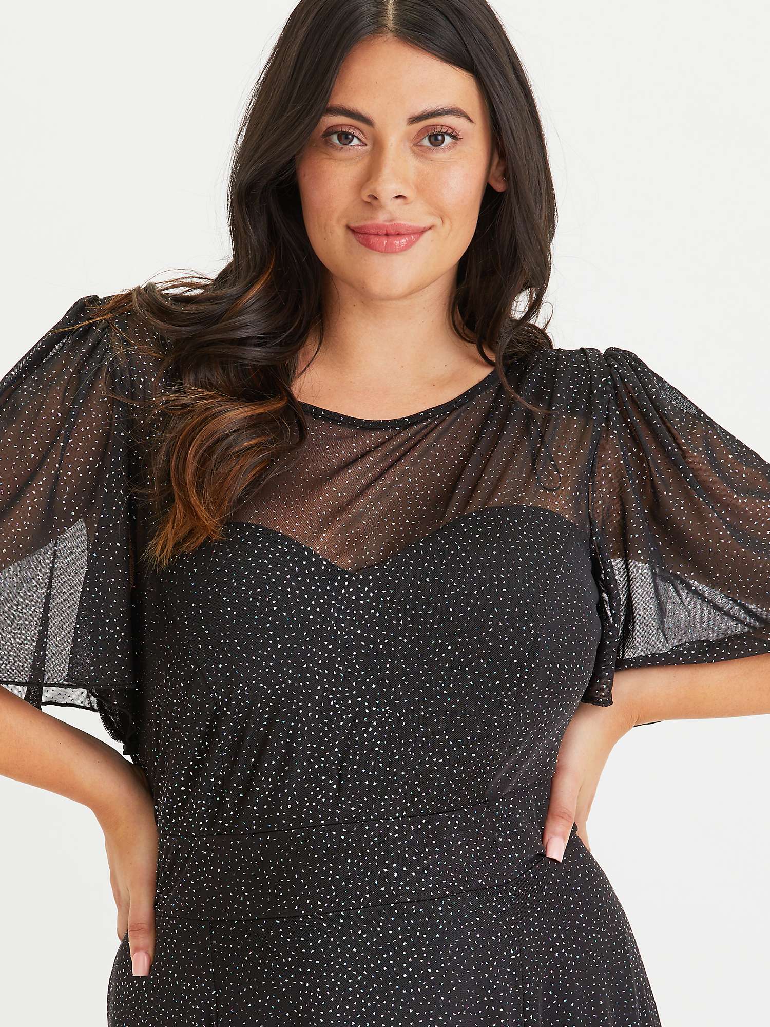 Buy Scarlett & Jo Glitter Mesh Dress Online at johnlewis.com