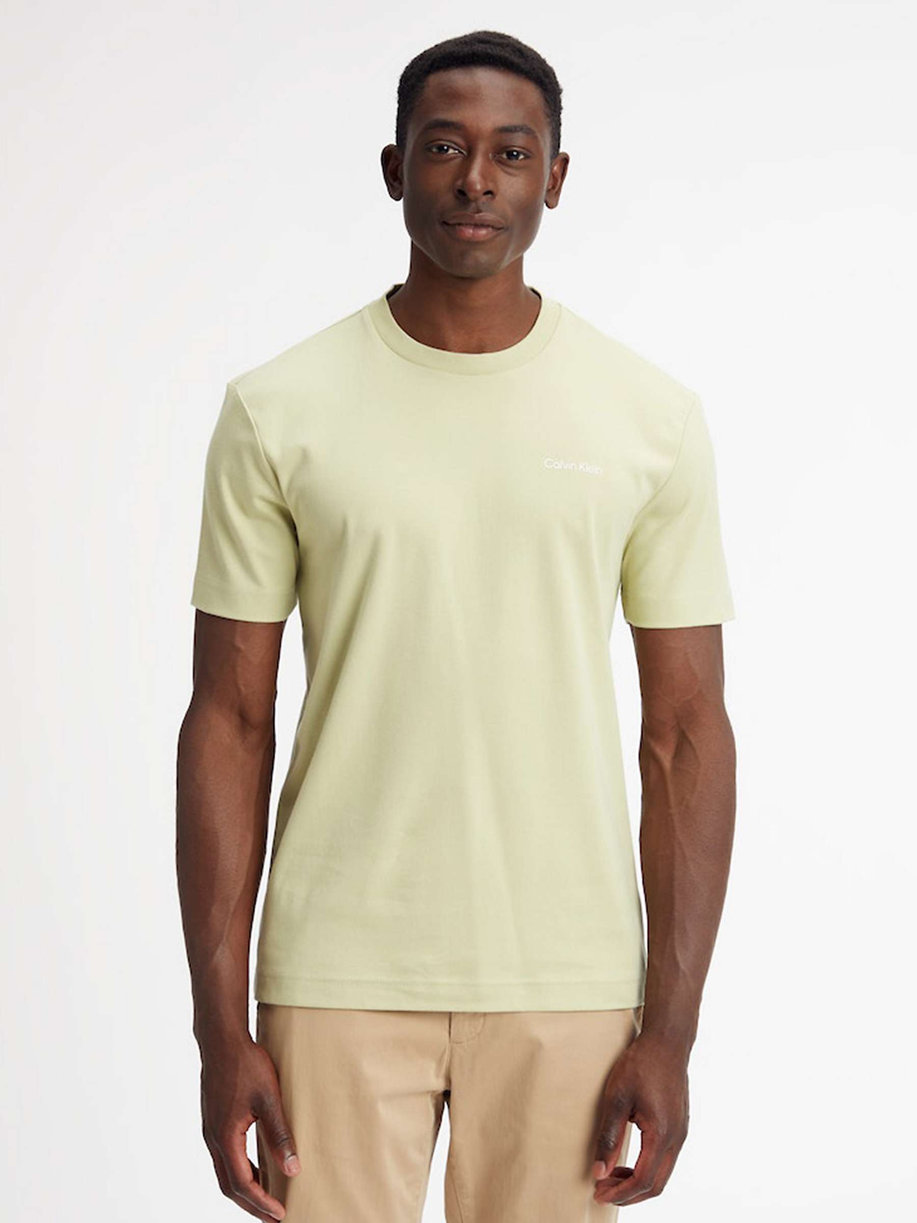 Buy Calvin Klein Micro Interlock Logo T-Shirt Online at johnlewis.com