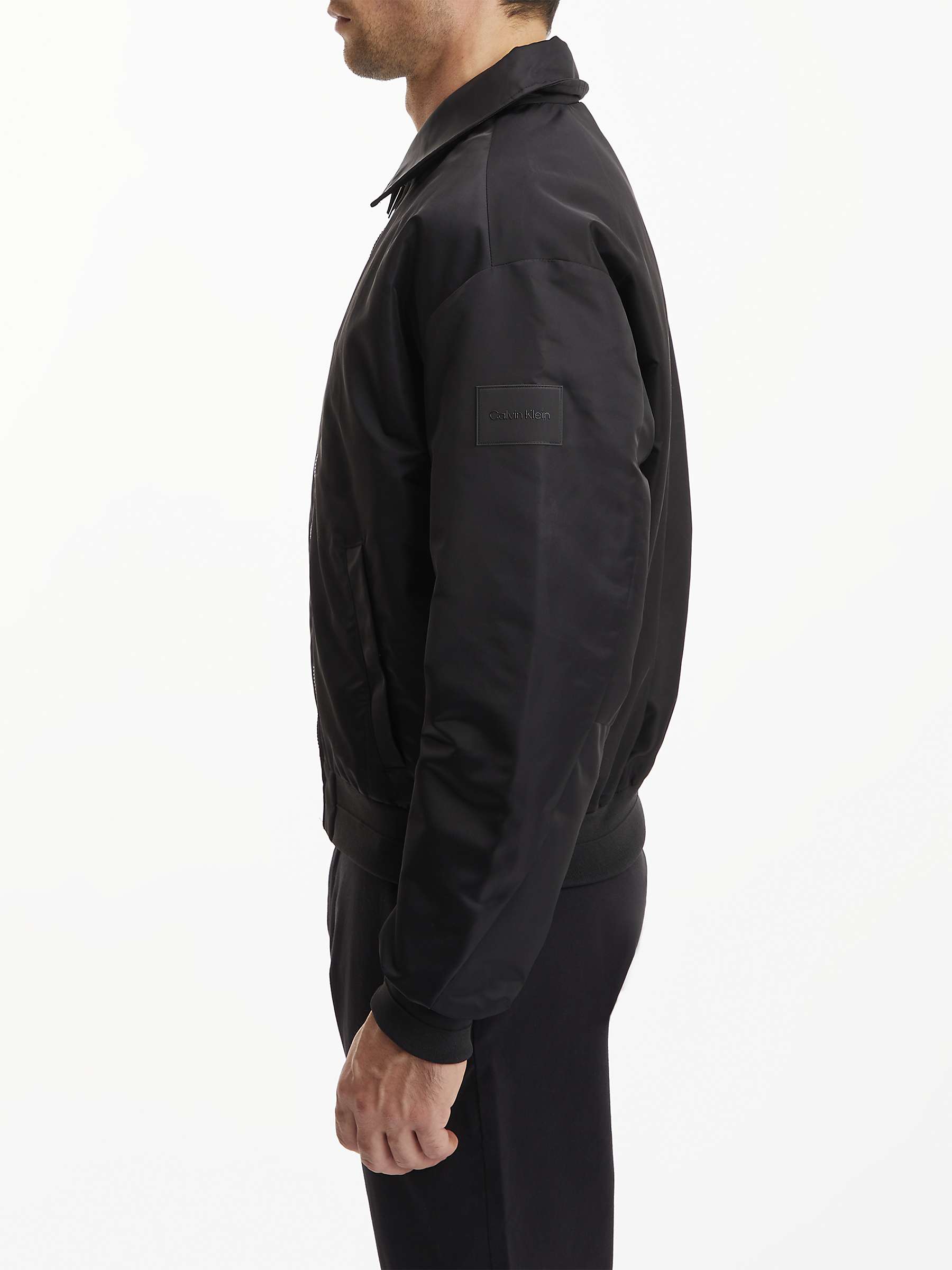 Buy Calvin Klein Cateen Hero Bomber Jacket, CK Black Online at johnlewis.com