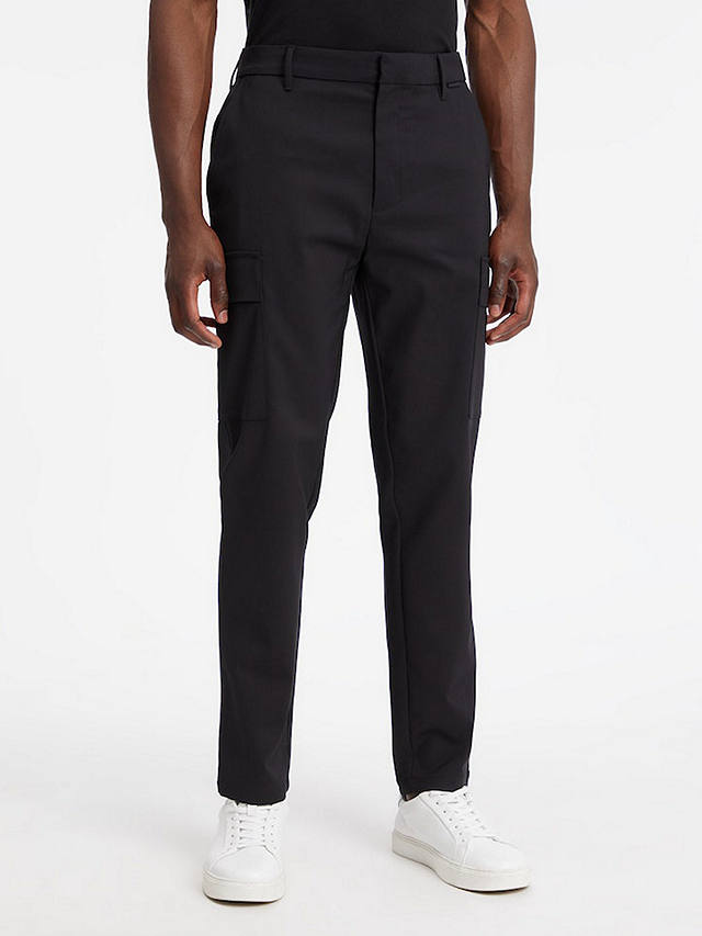 Calvin Klein Tapered Cargo Trousers, CK Black