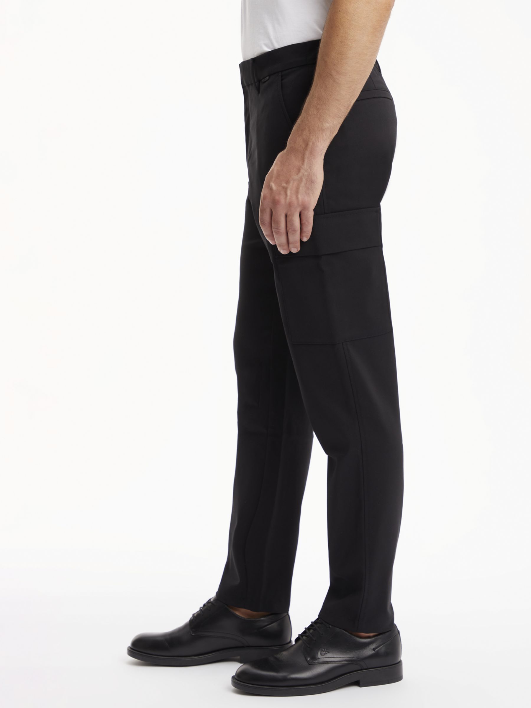 Calvin Klein Tapered Cargo Trousers, CK Black, L