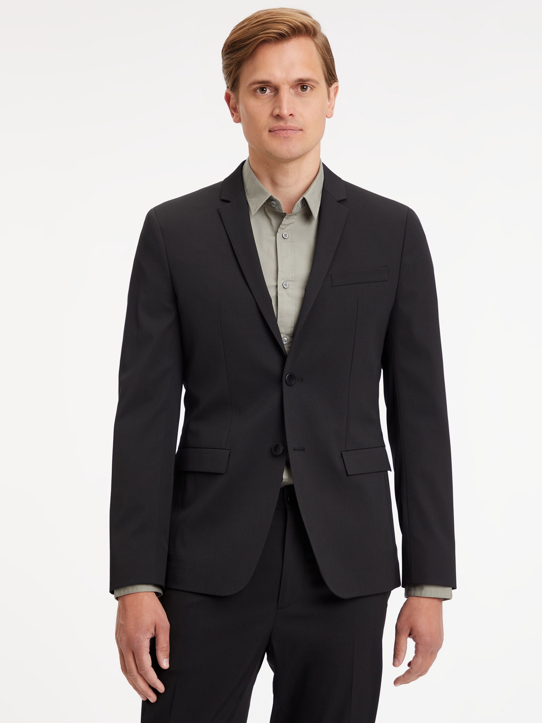 Calvin Klein Men's Slim-Fit Infinite Stretch Black Tuxedo Suit