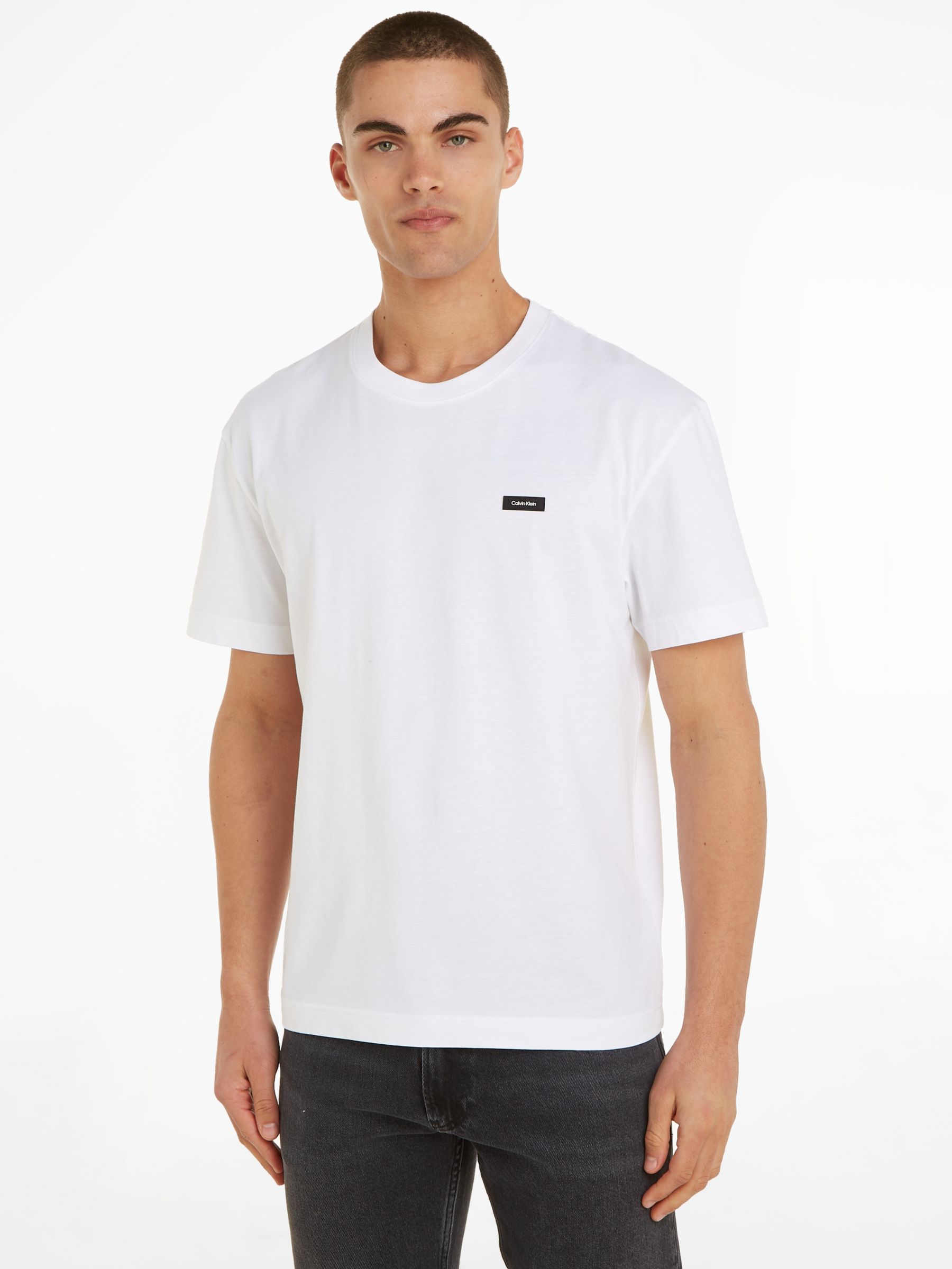 Calvin Klein Jeans Mono Logo Embroidered Organic Cotton T-Shirt