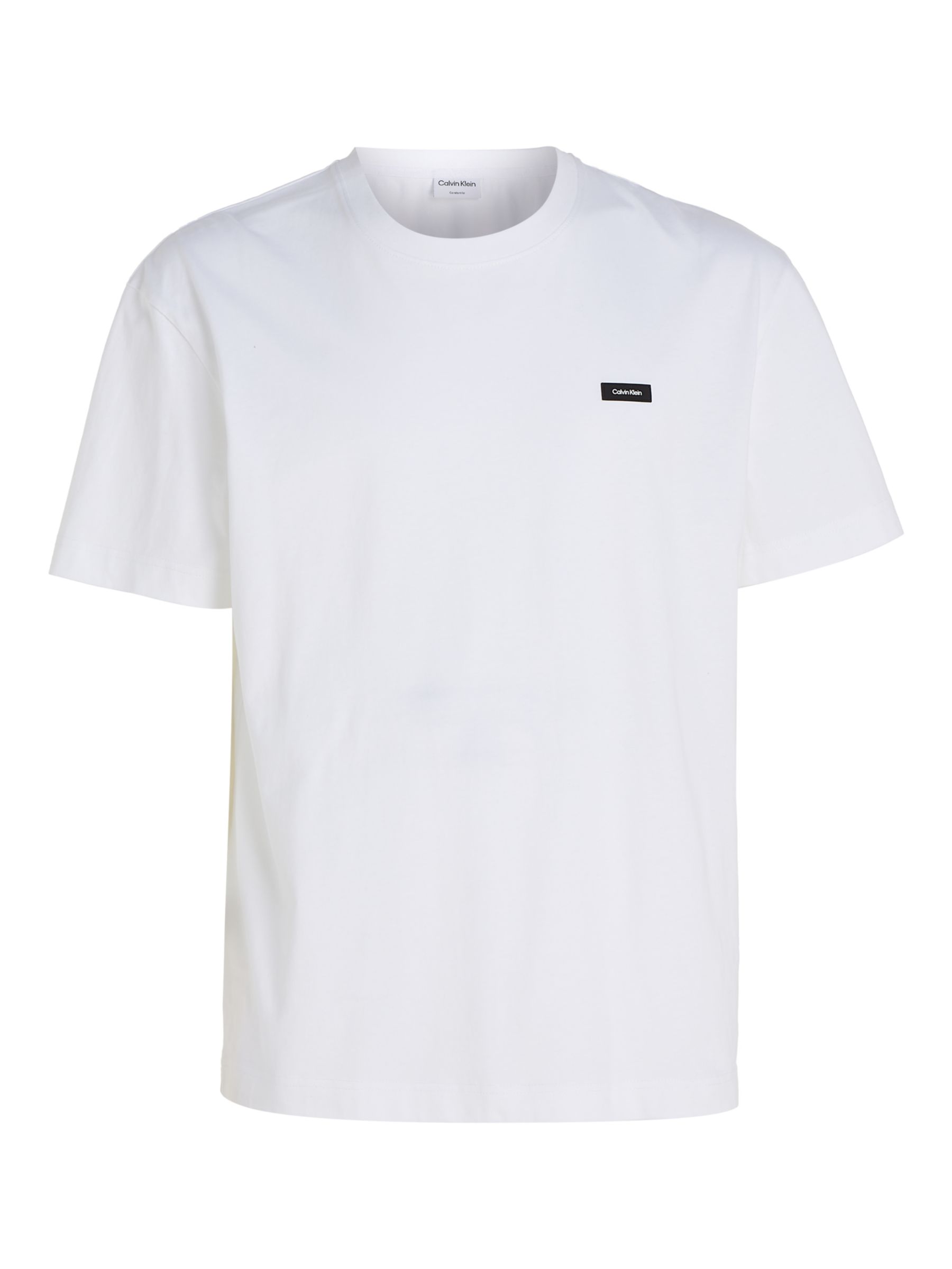 Calvin Klein Logo Comfort T-Shirt, Bright White at John Lewis & Partners