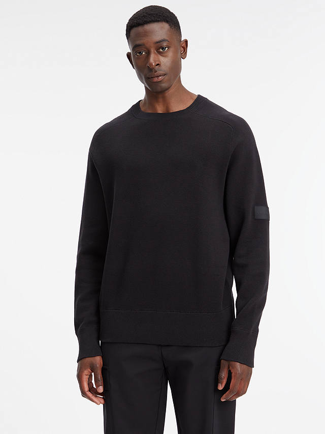 Calvin Klein Milano Cotton Blend Jumper, Ck Black