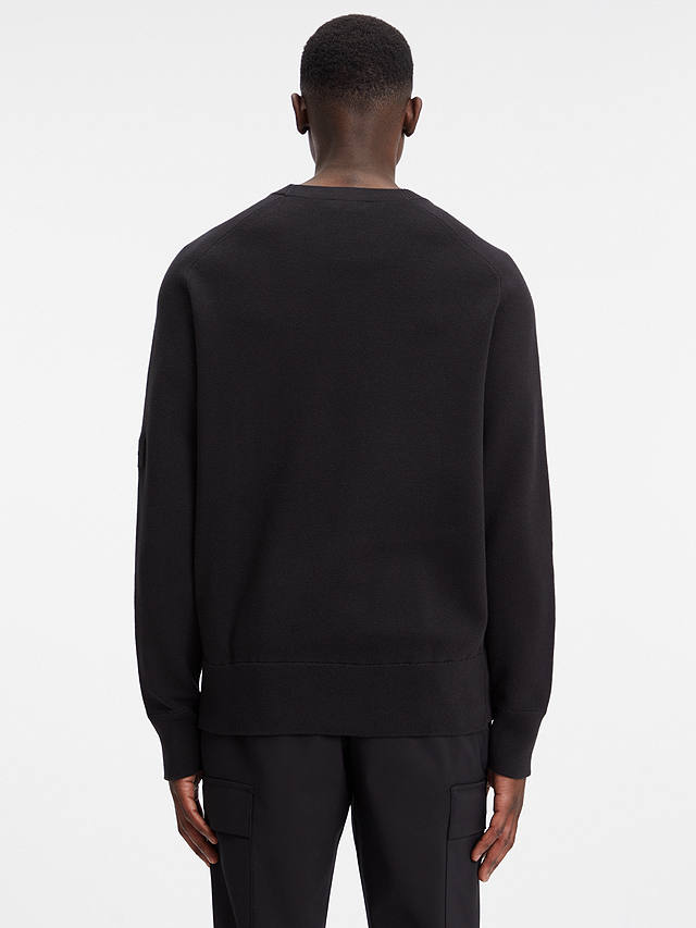 Calvin Klein Milano Cotton Blend Jumper, Ck Black