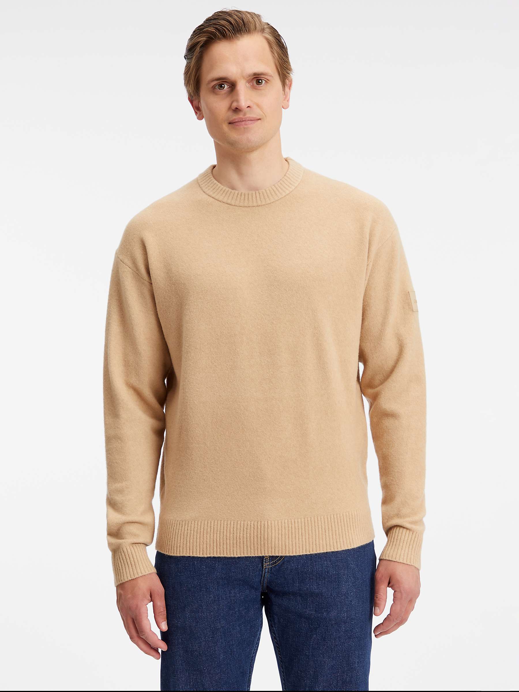 Buy Calvin Klein Comfort Fit Wool Blend Jumper Online at johnlewis.com