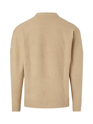 Calvin Klein Comfort Fit Wool Blend Jumper, Travertine