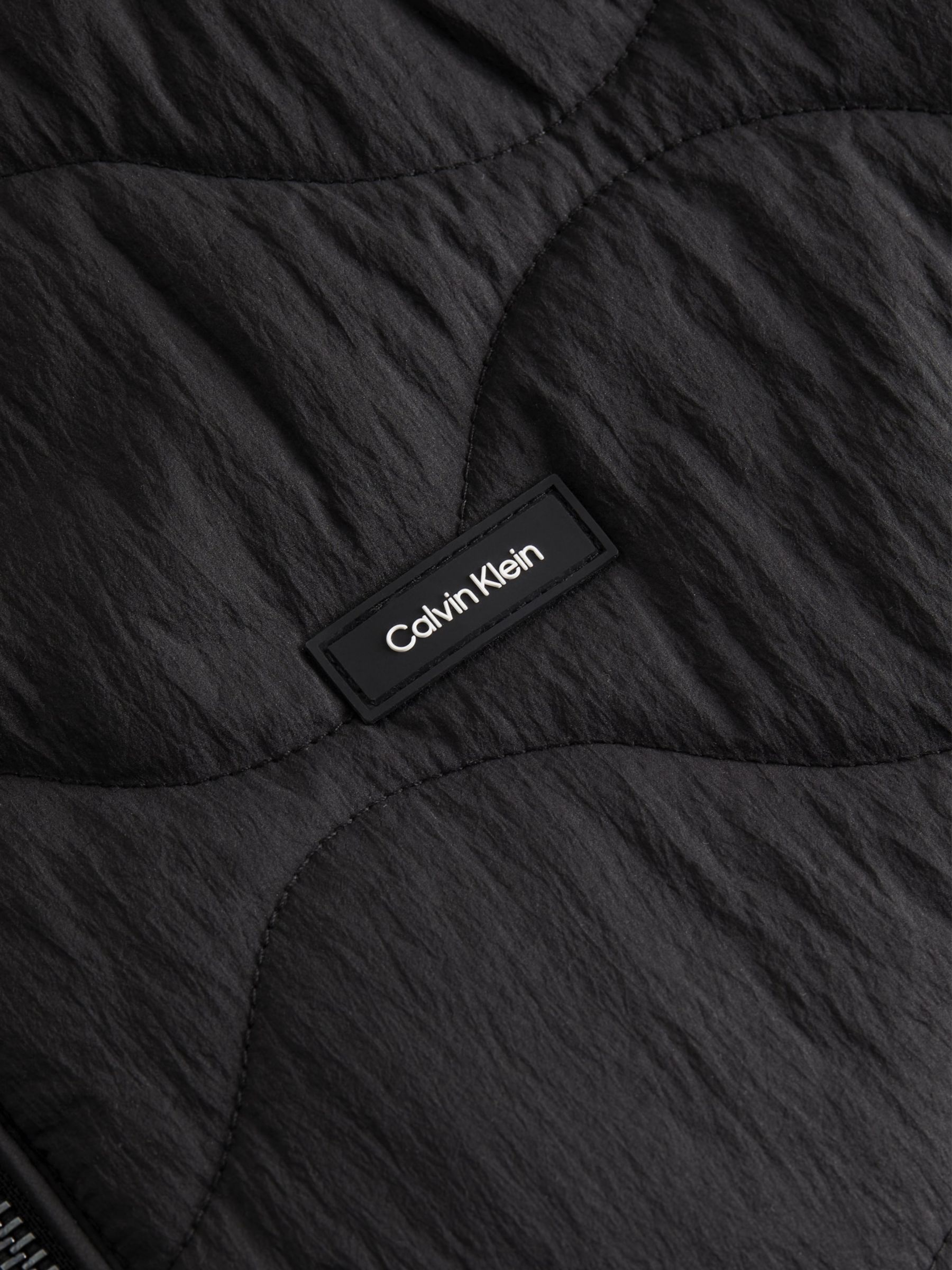 Calvin Klein Crinkle Quilted Gilet, CK Black, S