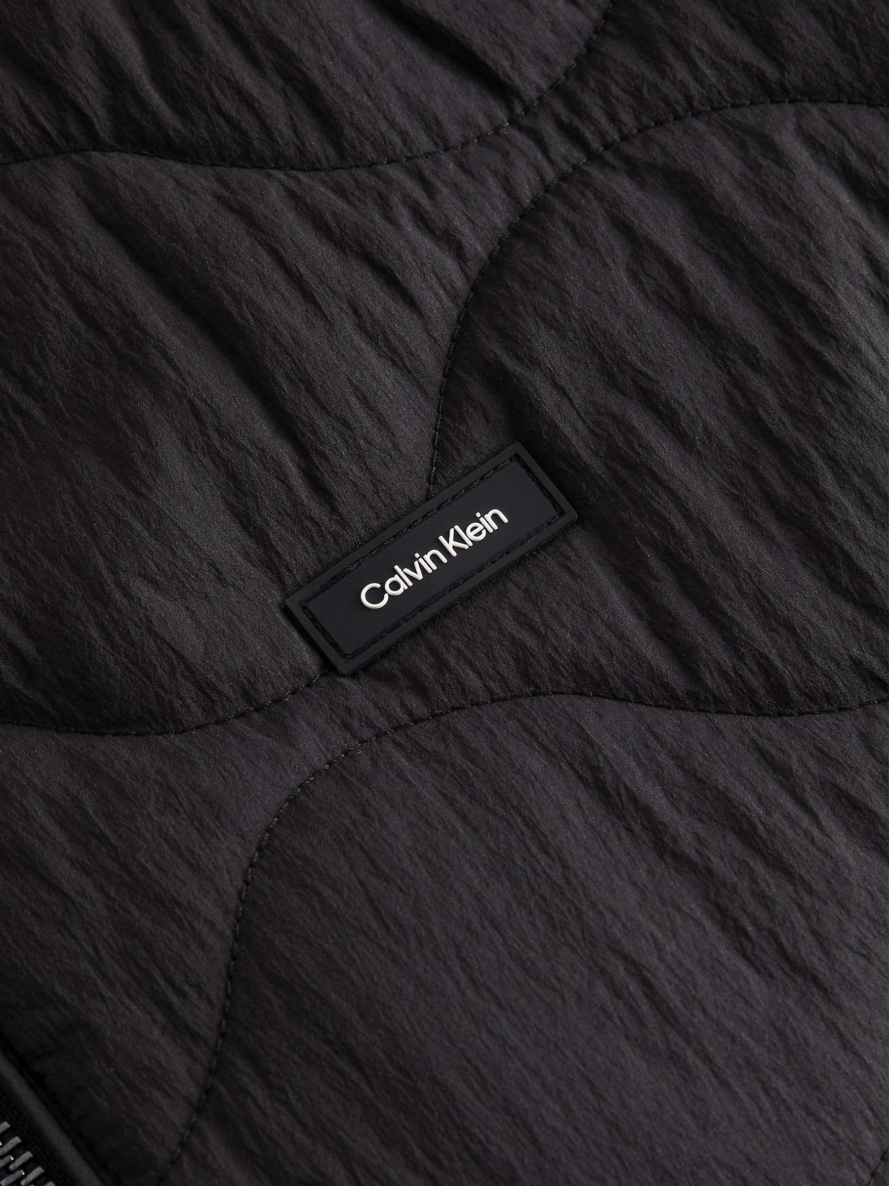Buy Calvin Klein Crinkle Quilted Gilet, CK Black Online at johnlewis.com