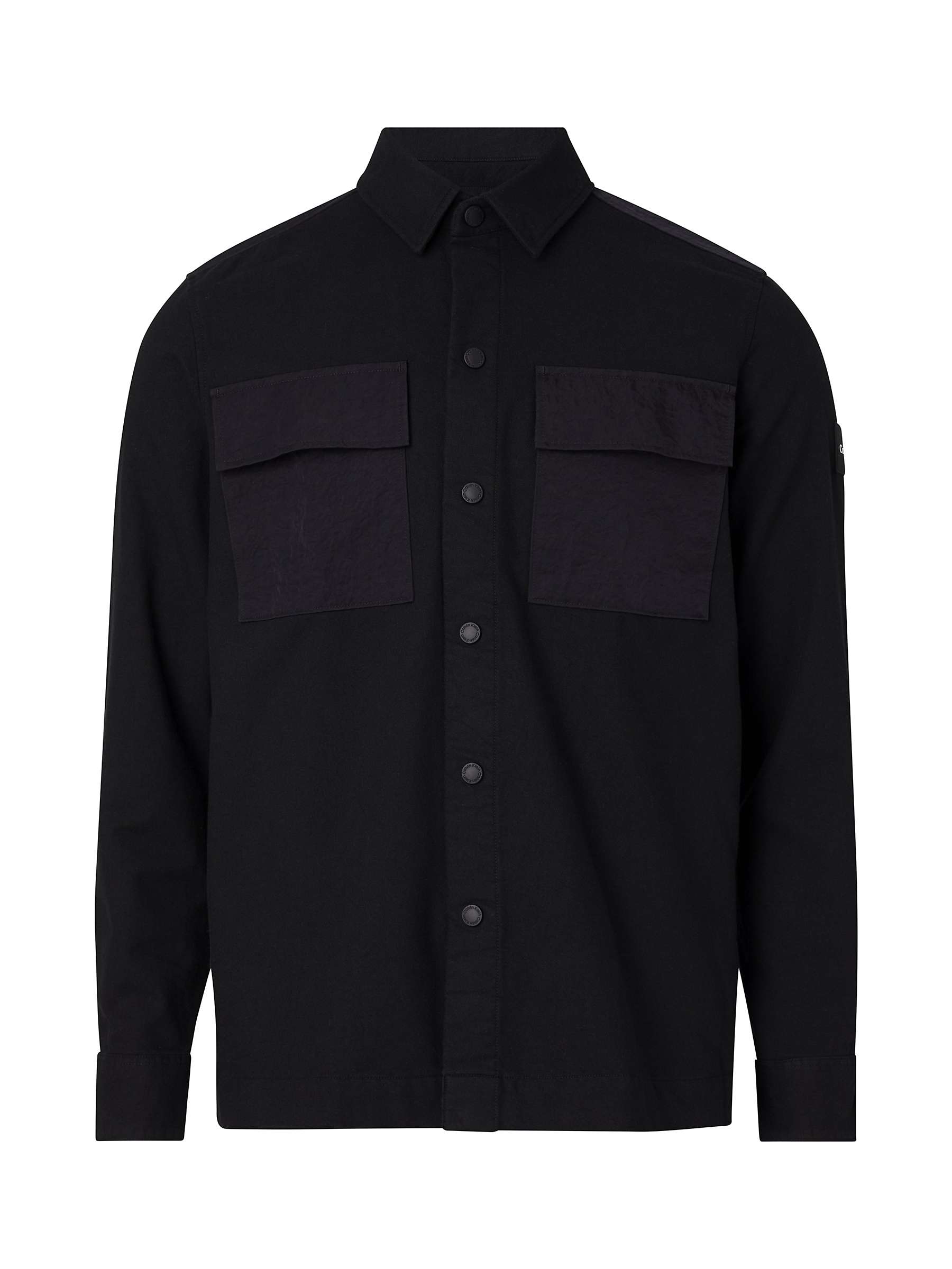 Buy Calvin Klein Twill Overshirt, Ck Black Online at johnlewis.com