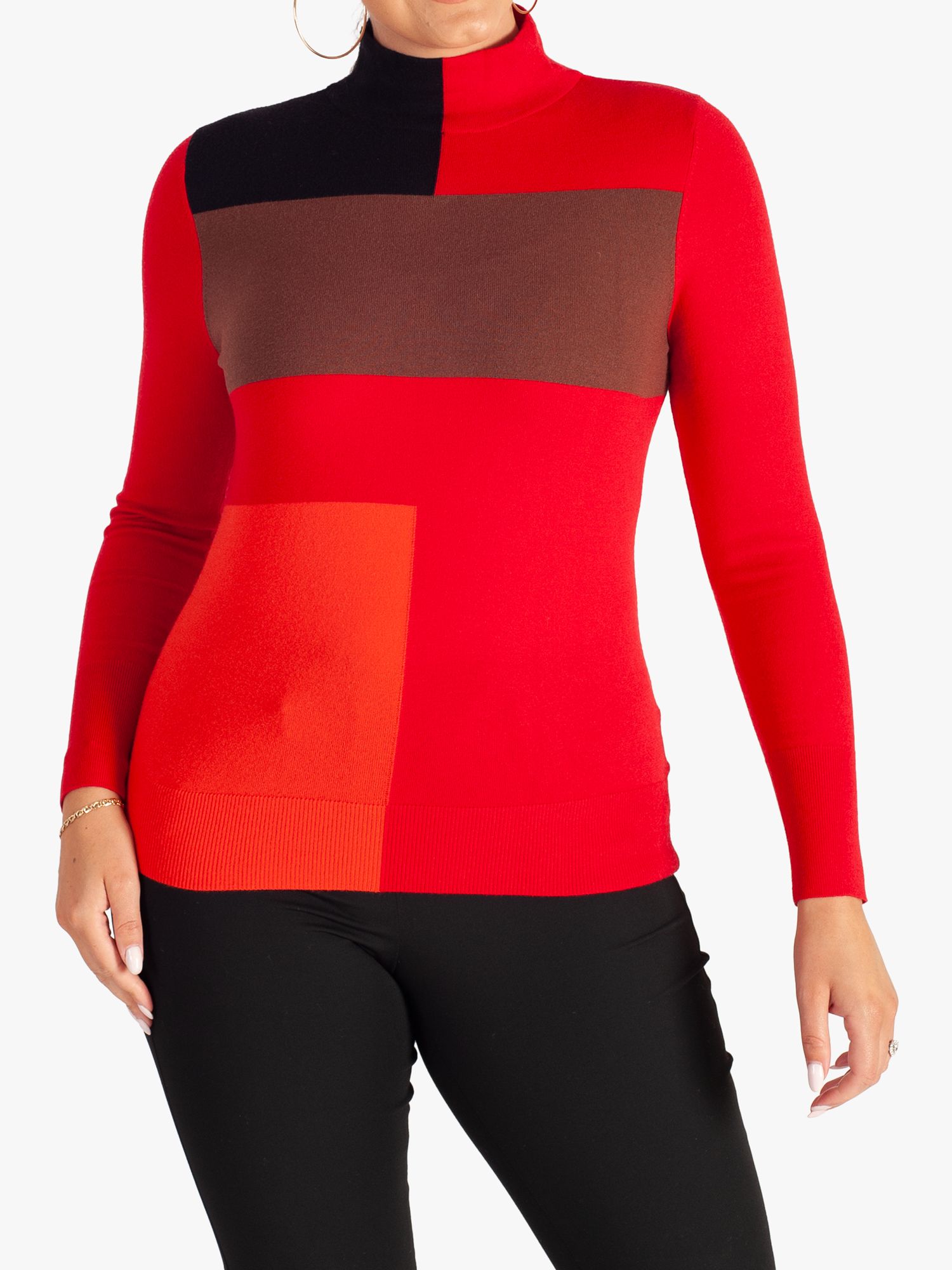 chesca Shapes Jumper, Red, 18-20
