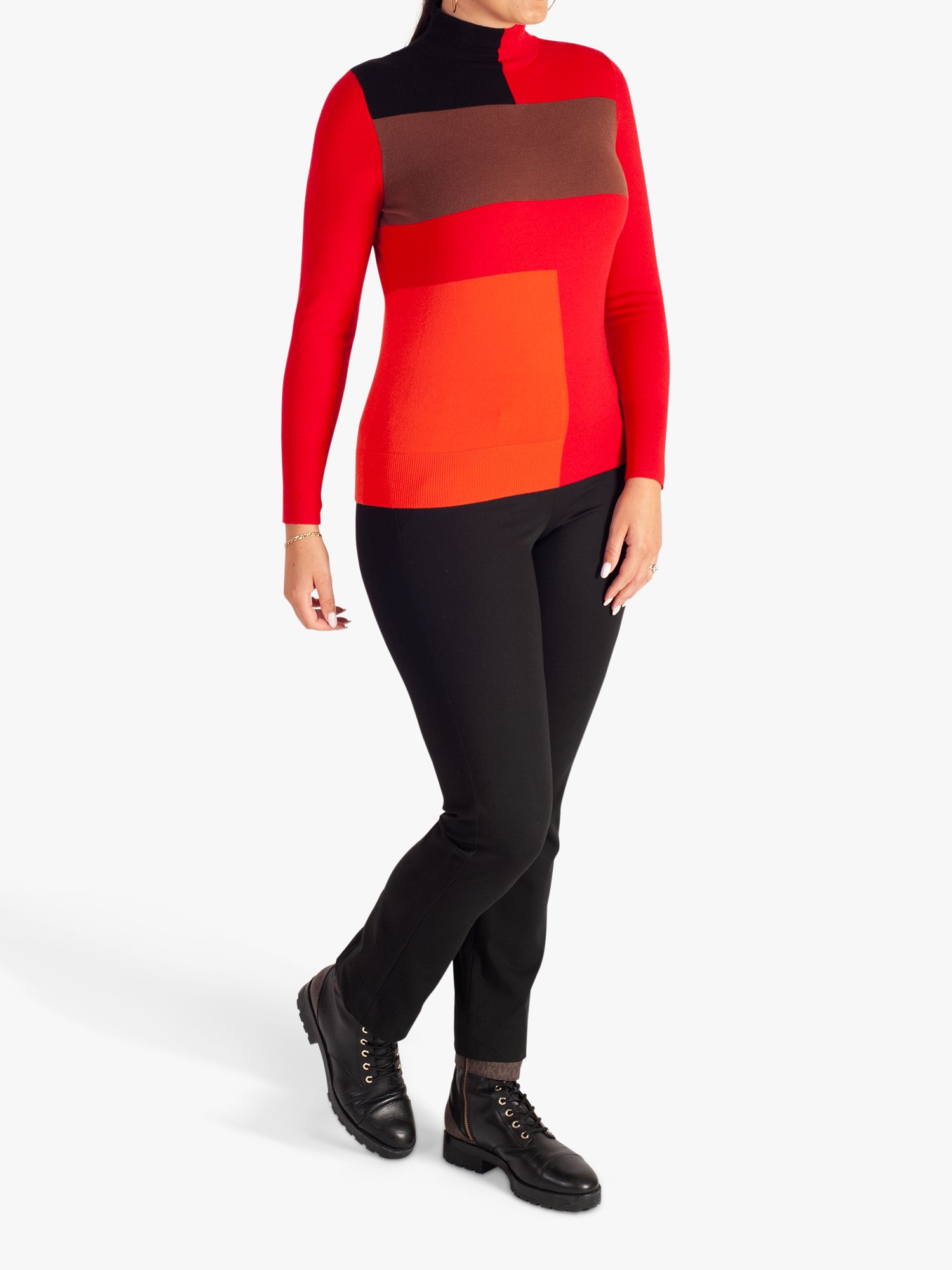 chesca Shapes Jumper, Red, 18-20