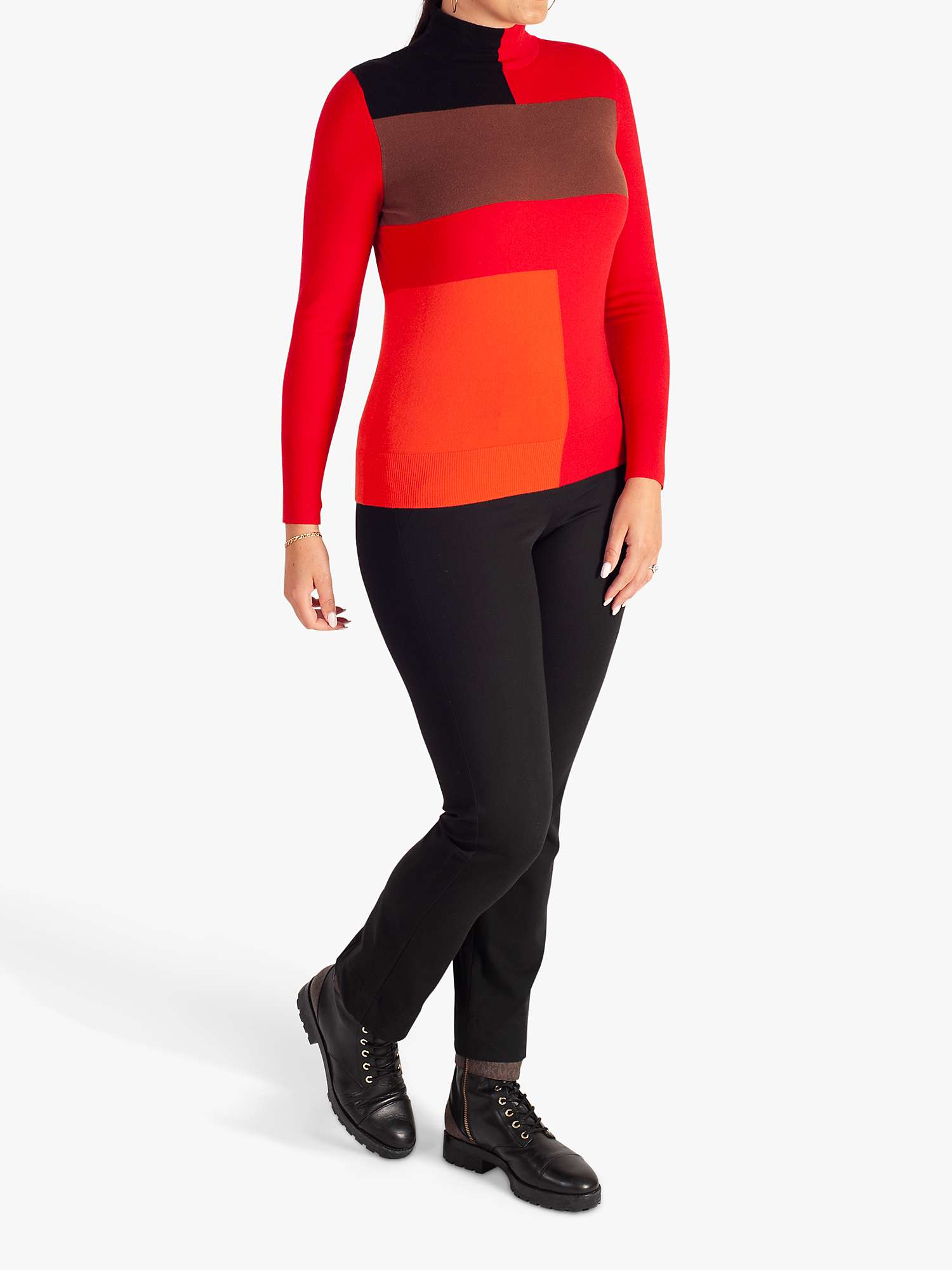 Buy chesca Shapes Jumper, Red Online at johnlewis.com